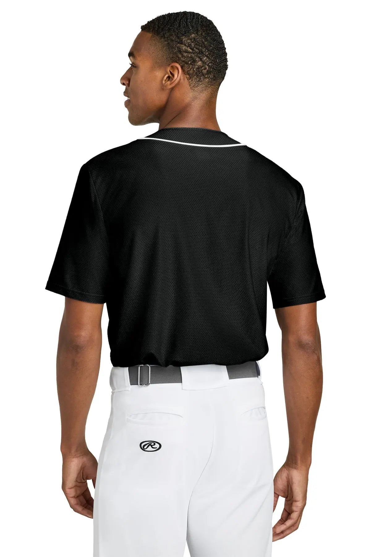 A4 Short Sleeve Full-Button Baseball Top #A4N4184