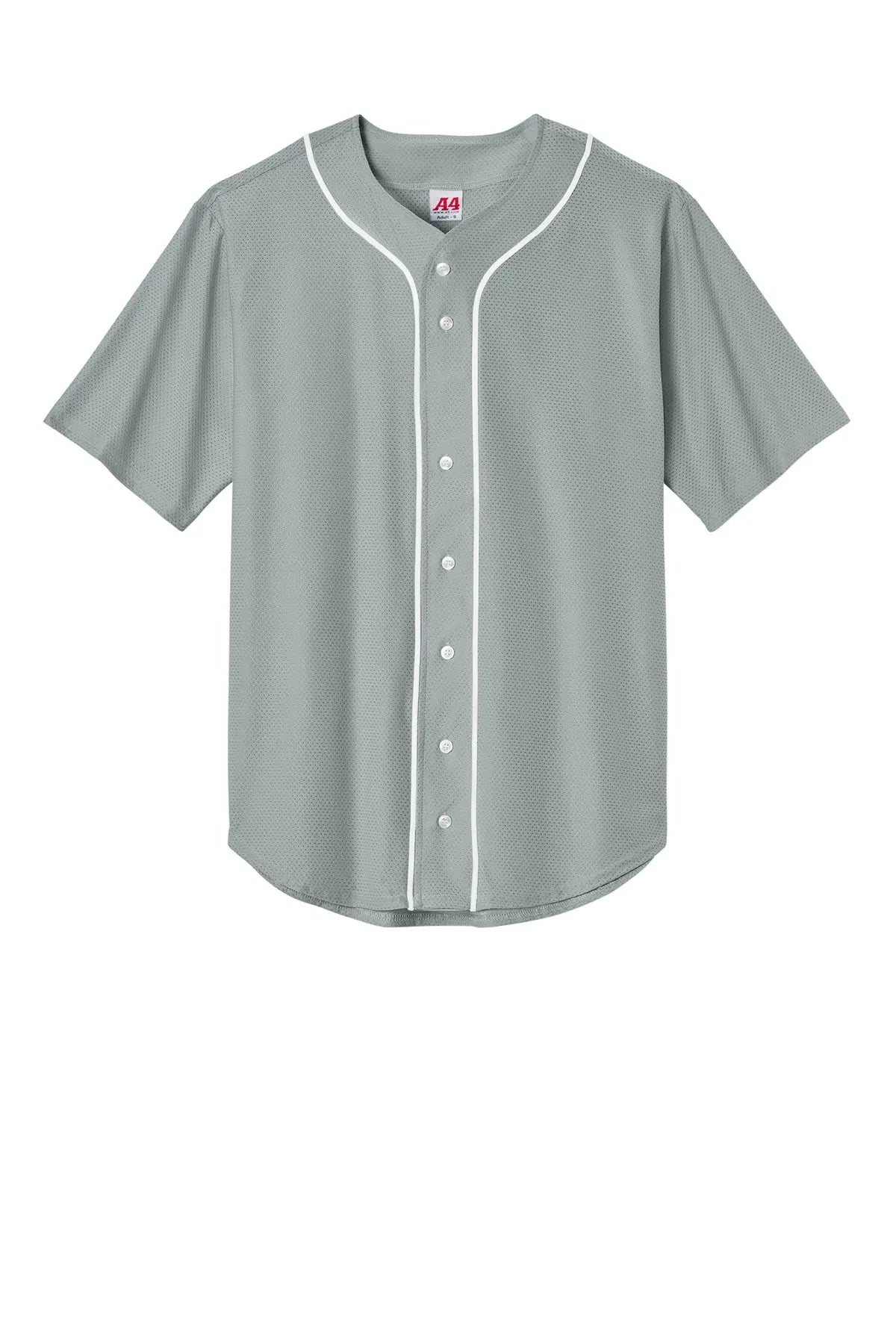 A4 Short Sleeve Full-Button Baseball Top #A4N4184