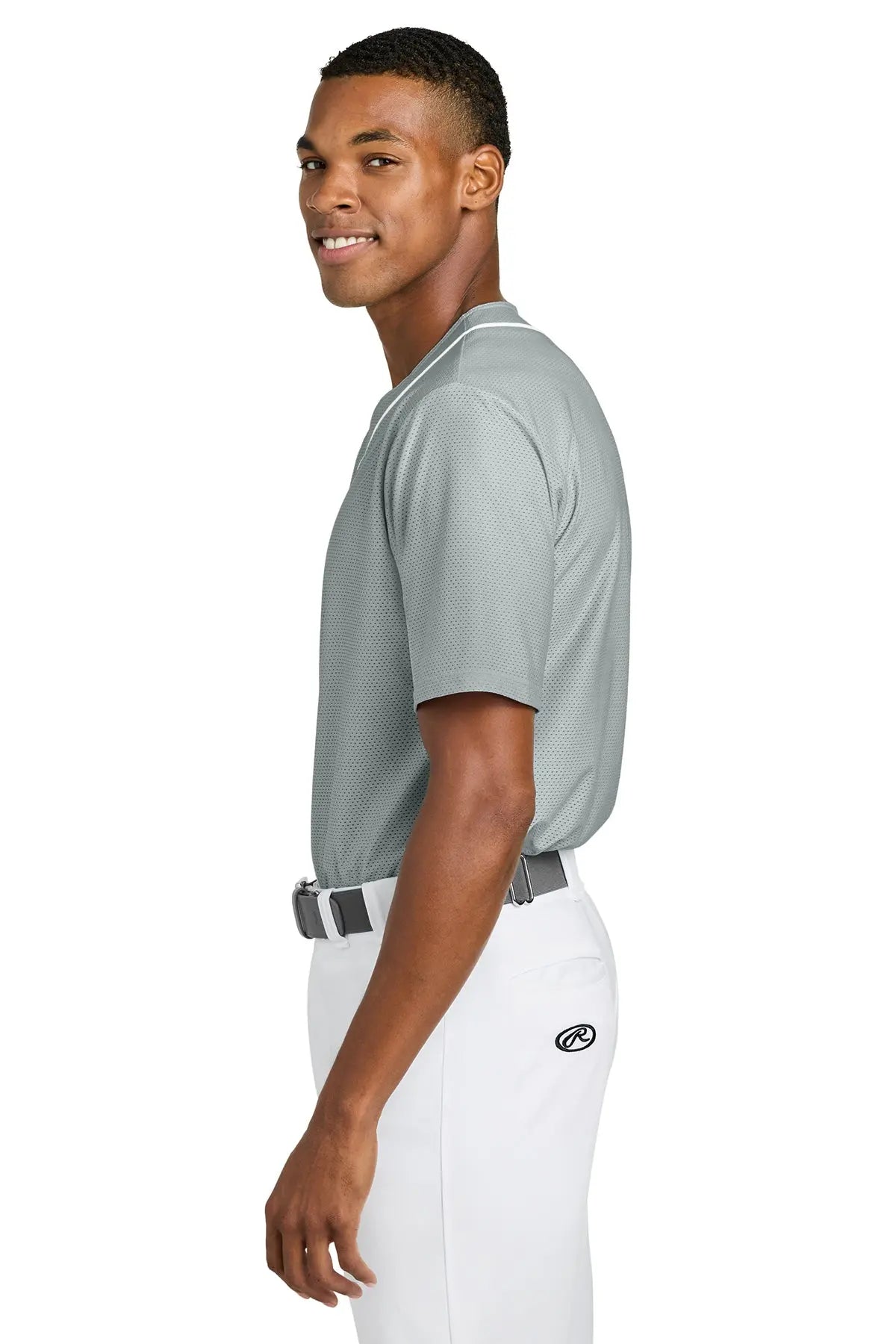A4 Short Sleeve Full-Button Baseball Top #A4N4184