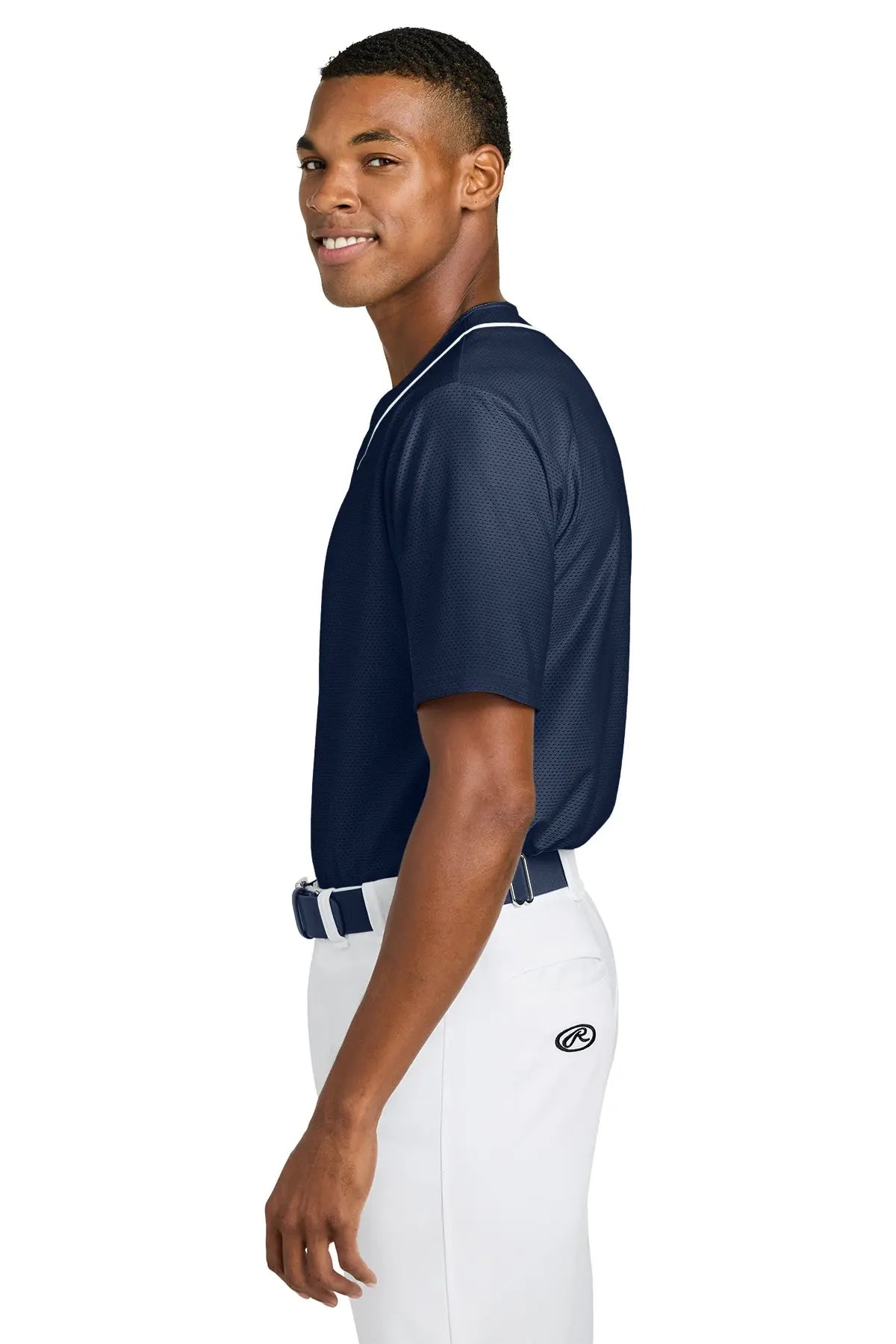 A4 Short Sleeve Full-Button Baseball Top #A4N4184