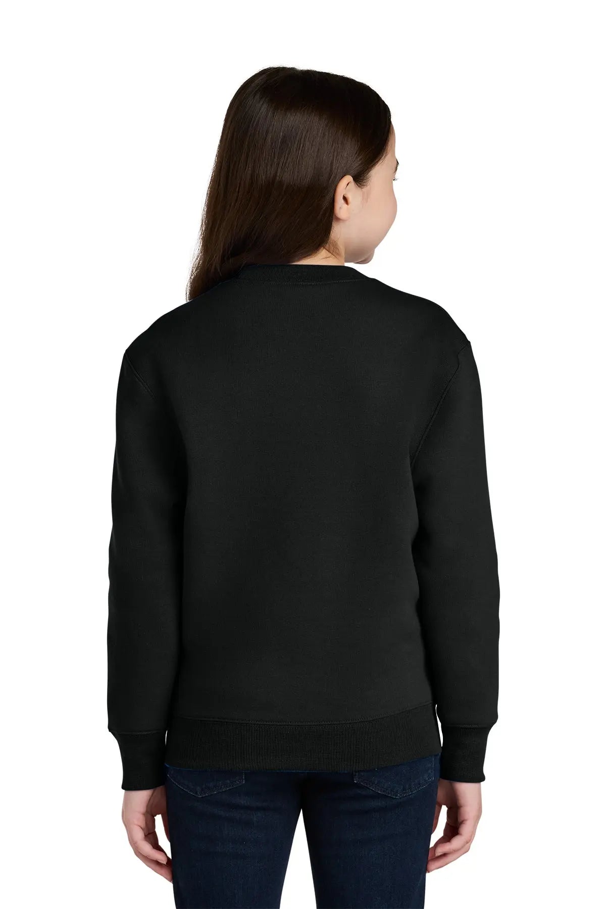 Port & Co™ Youth Core Fleece Crewneck Pocket Sweatshirt #PC78YPKT