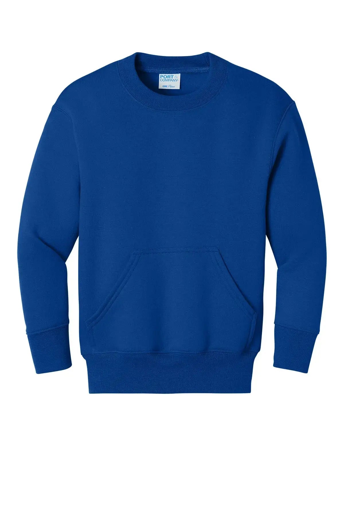 Port & Co™ Youth Core Fleece Crewneck Pocket Sweatshirt #PC78YPKT Game Over Merch