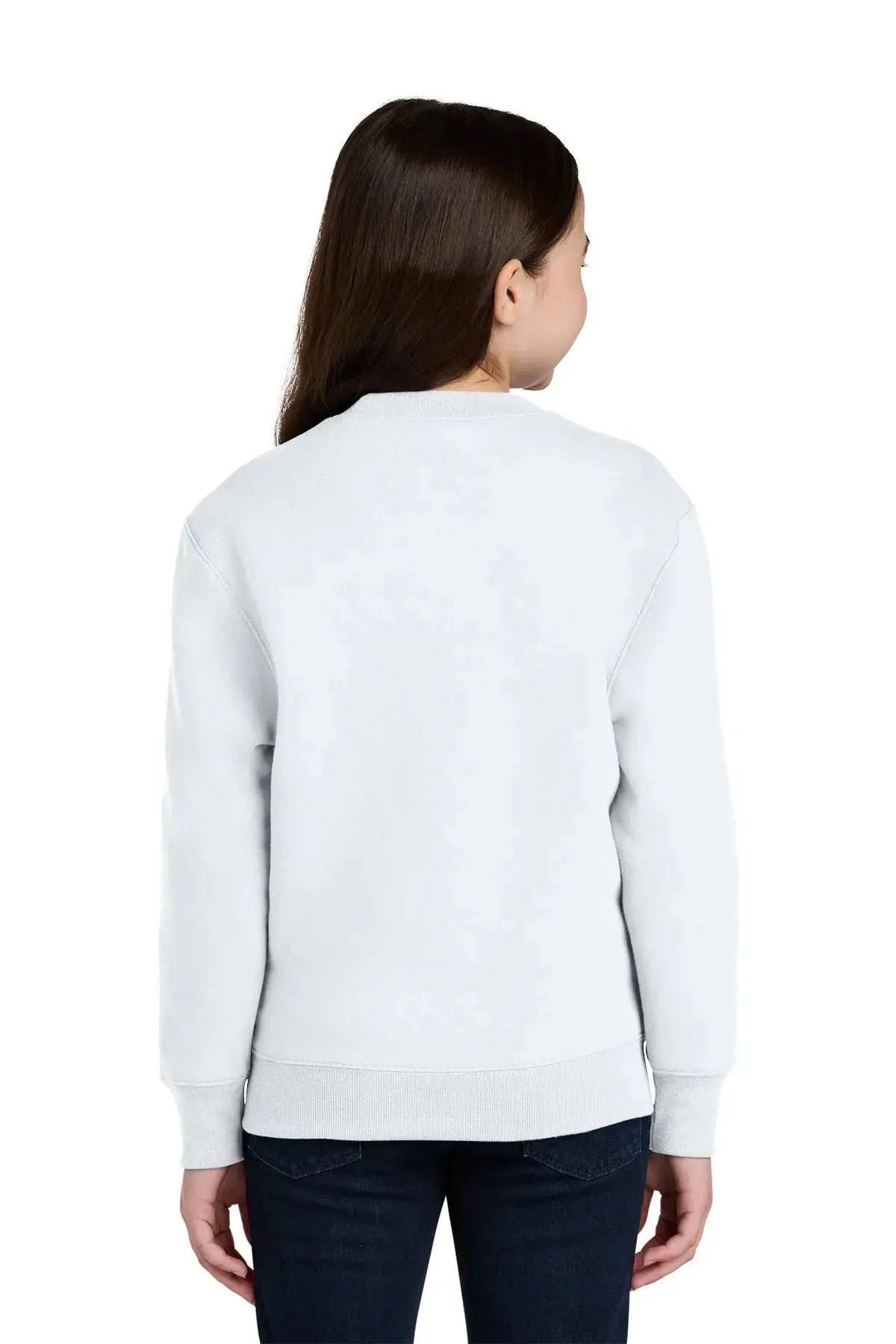 Port & Co™ Youth Core Fleece Crewneck Pocket Sweatshirt #PC78YPKT Game Over Merch