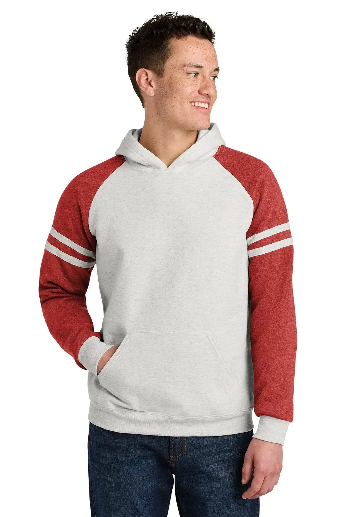 Jerzees® Unisex NuBlend® Varsity Colorblock Hooded Sweatshirt #97C Game Over Merch