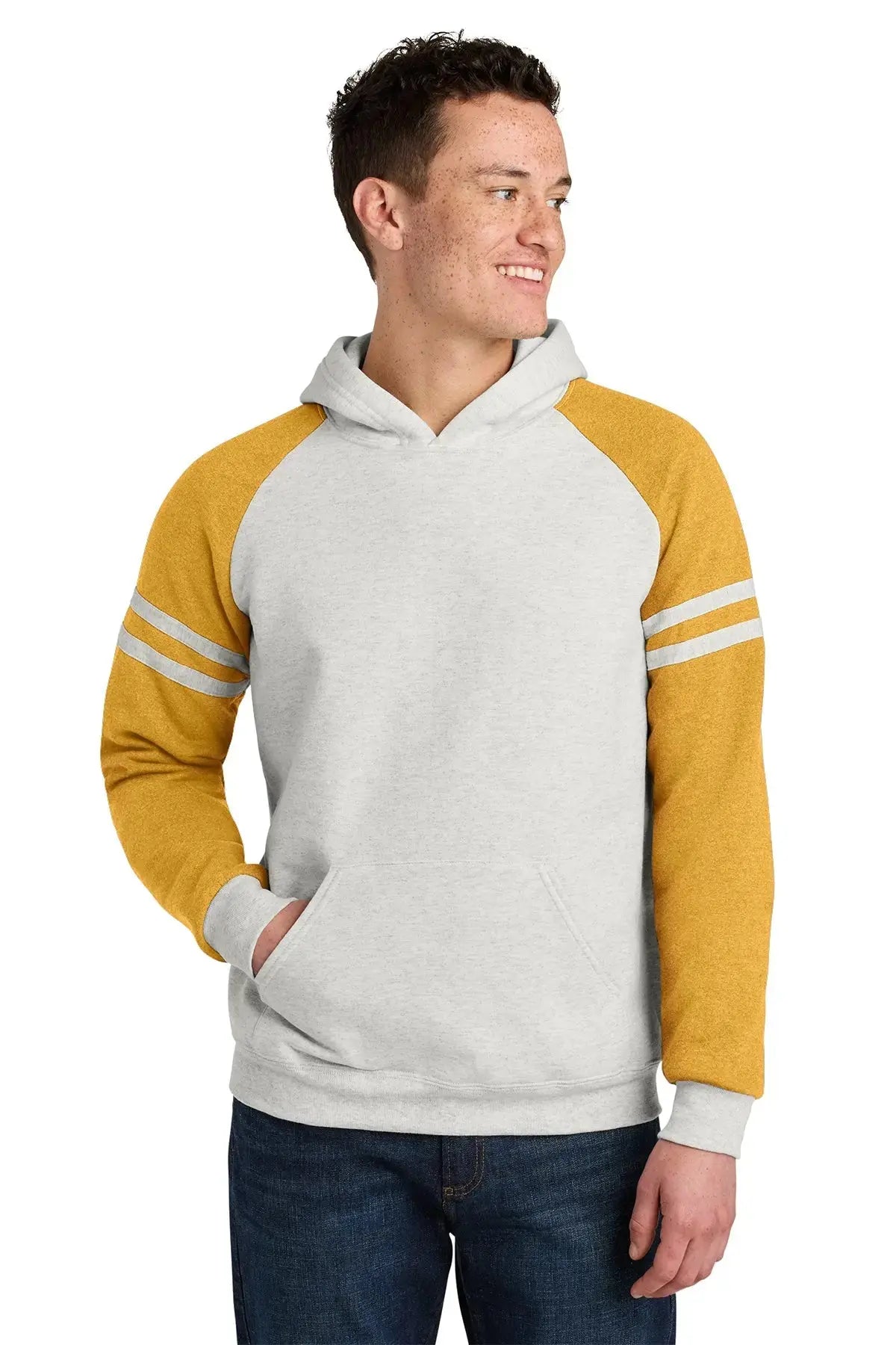 Jerzees® Unisex NuBlend® Varsity Colorblock Hooded Sweatshirt #97C Game Over Merch