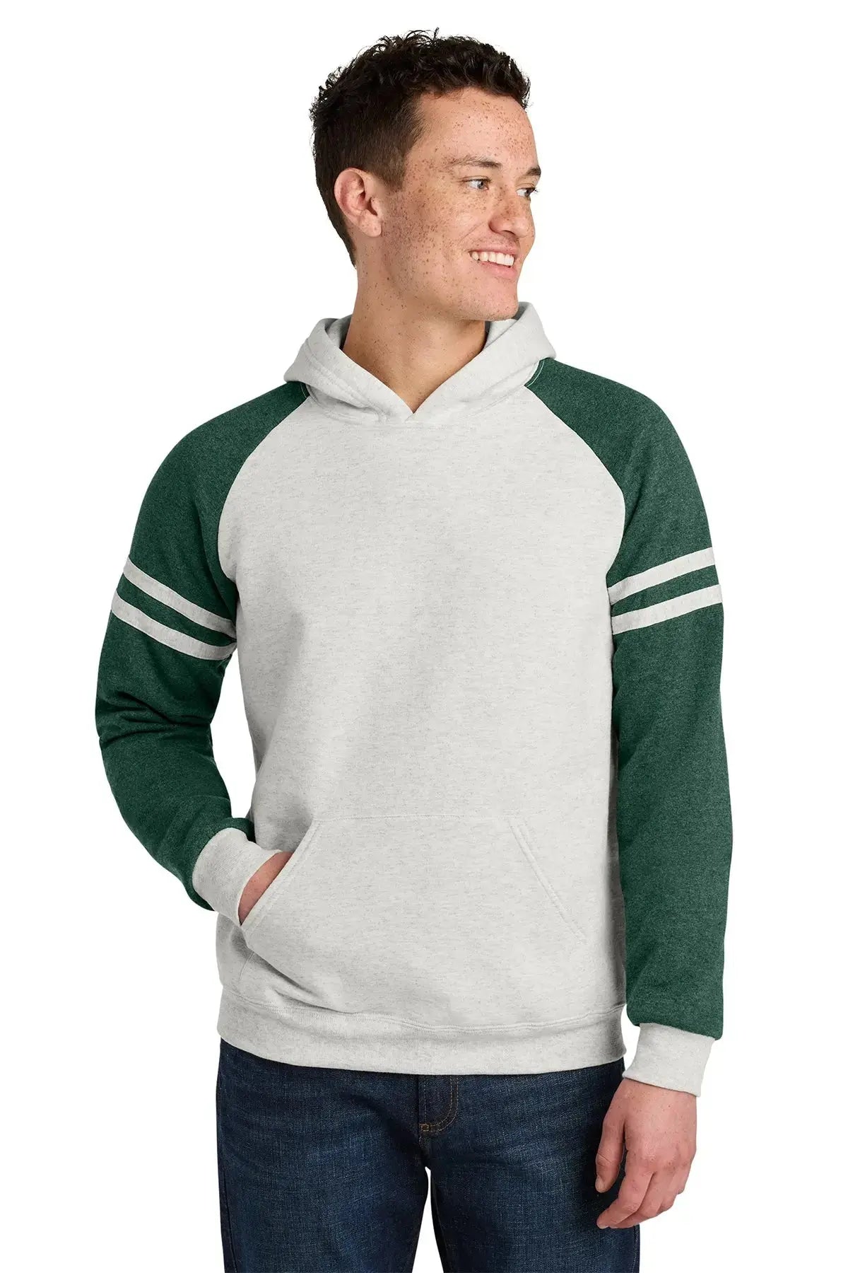 Jerzees® Unisex NuBlend® Varsity Colorblock Hooded Sweatshirt #97C Game Over Merch