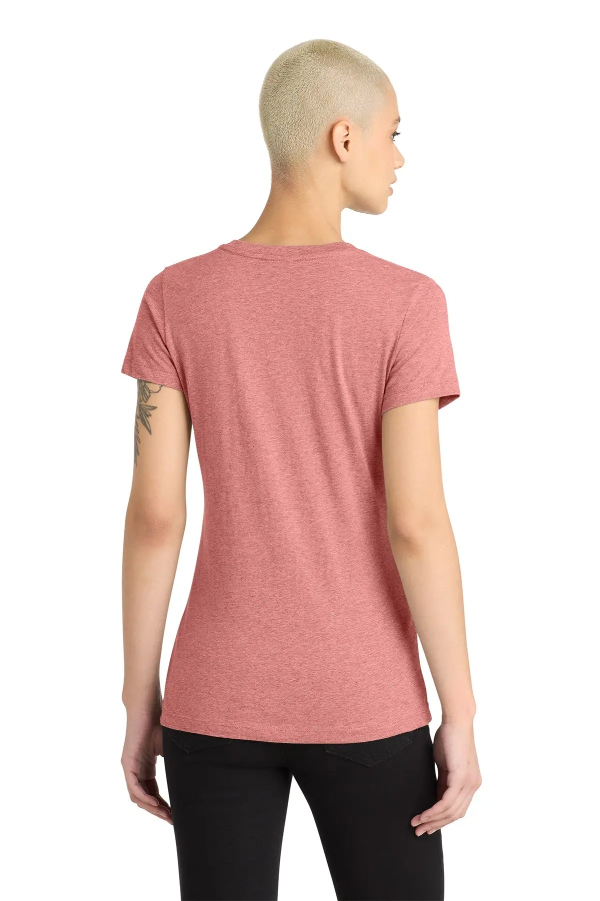 District® Women’s Perfect Blend® CVC V-Neck Tee #DM1190L