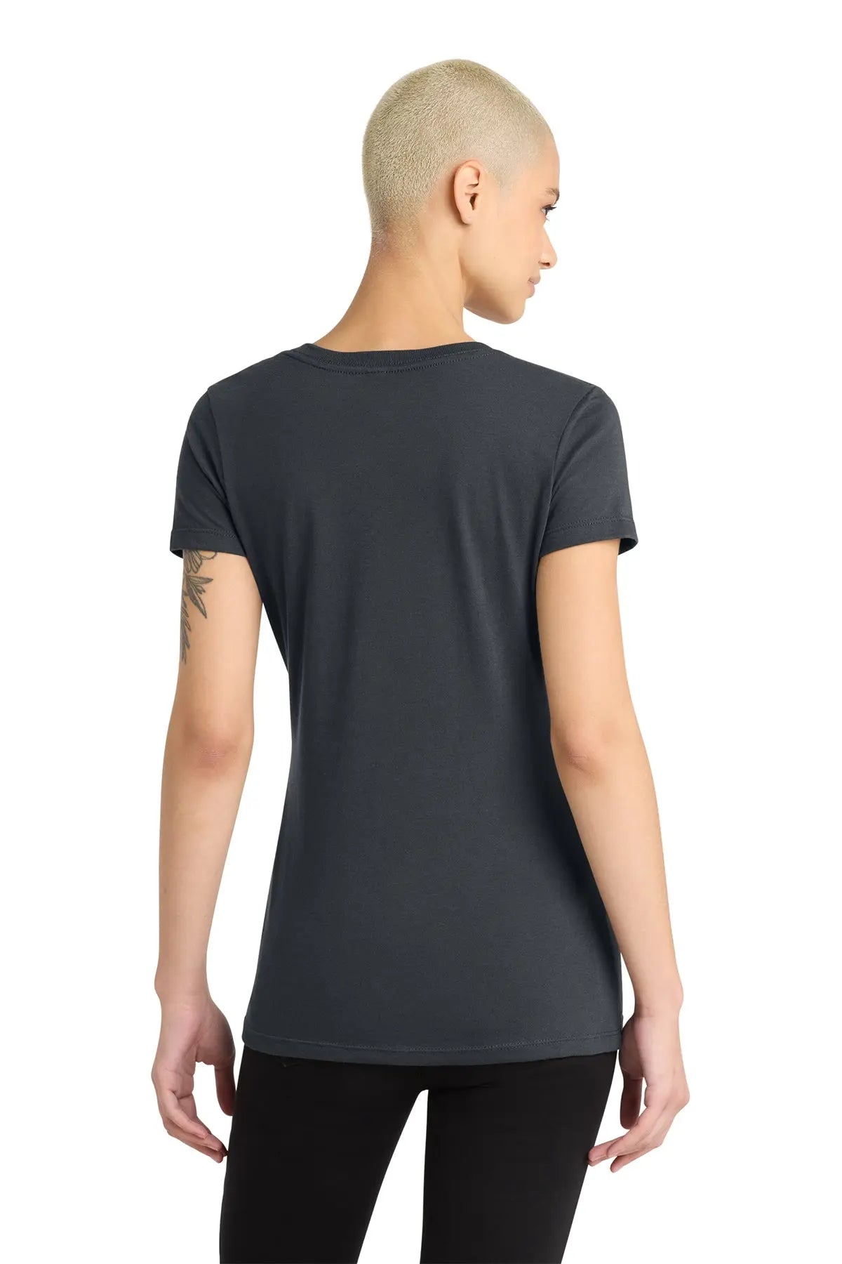 District® Women’s Perfect Blend® CVC V-Neck Tee #DM1190L