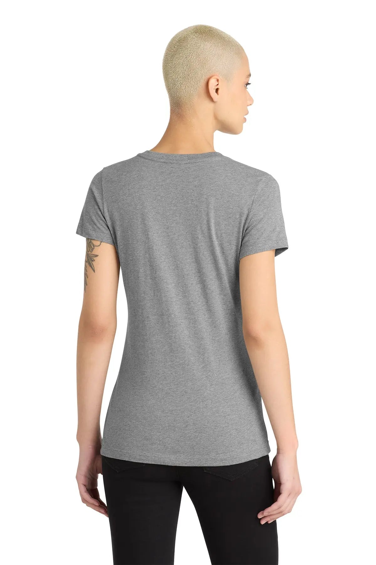 District® Women’s Perfect Blend® CVC V-Neck Tee #DM1190L