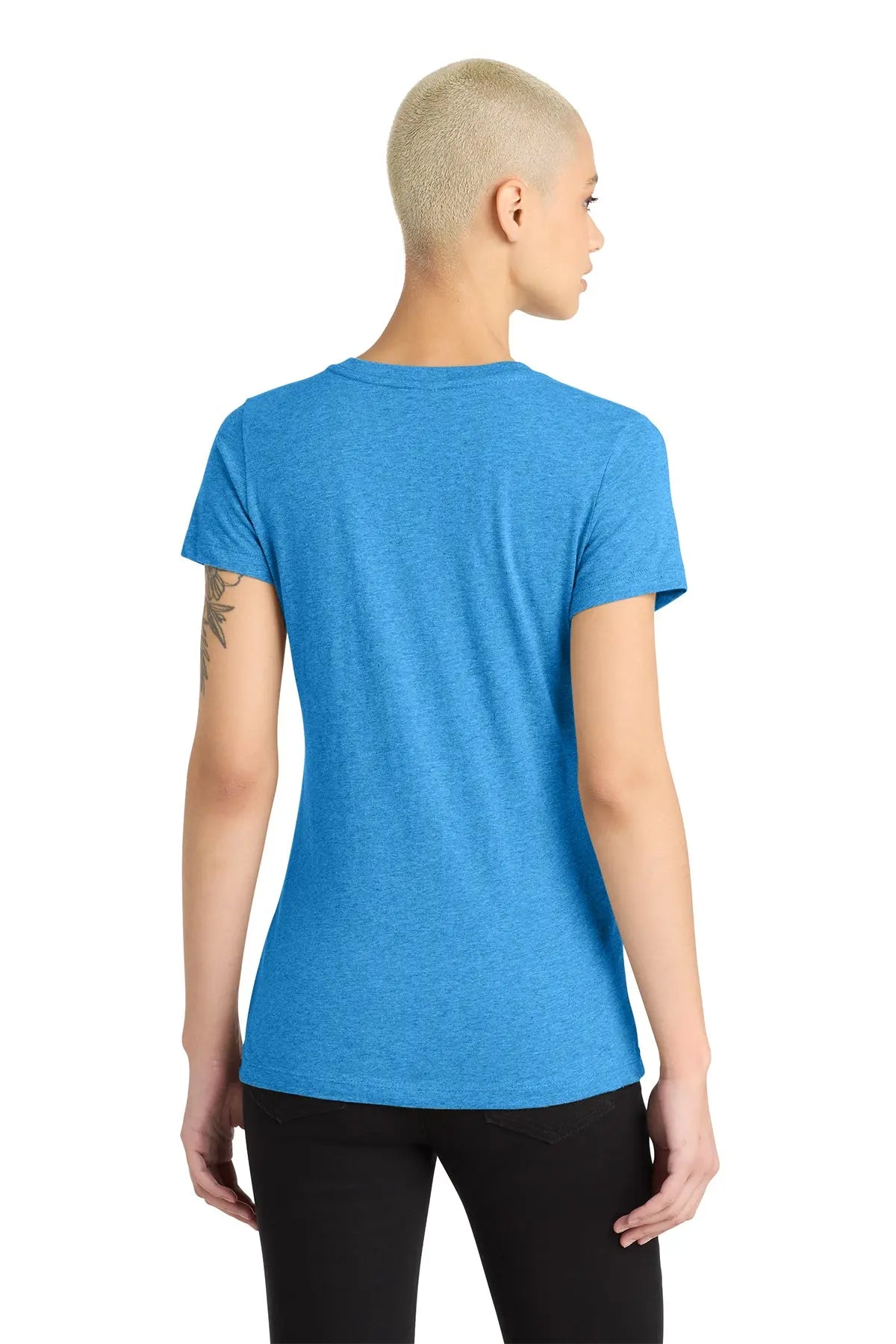 District® Women’s Perfect Blend® CVC V-Neck Tee #DM1190L