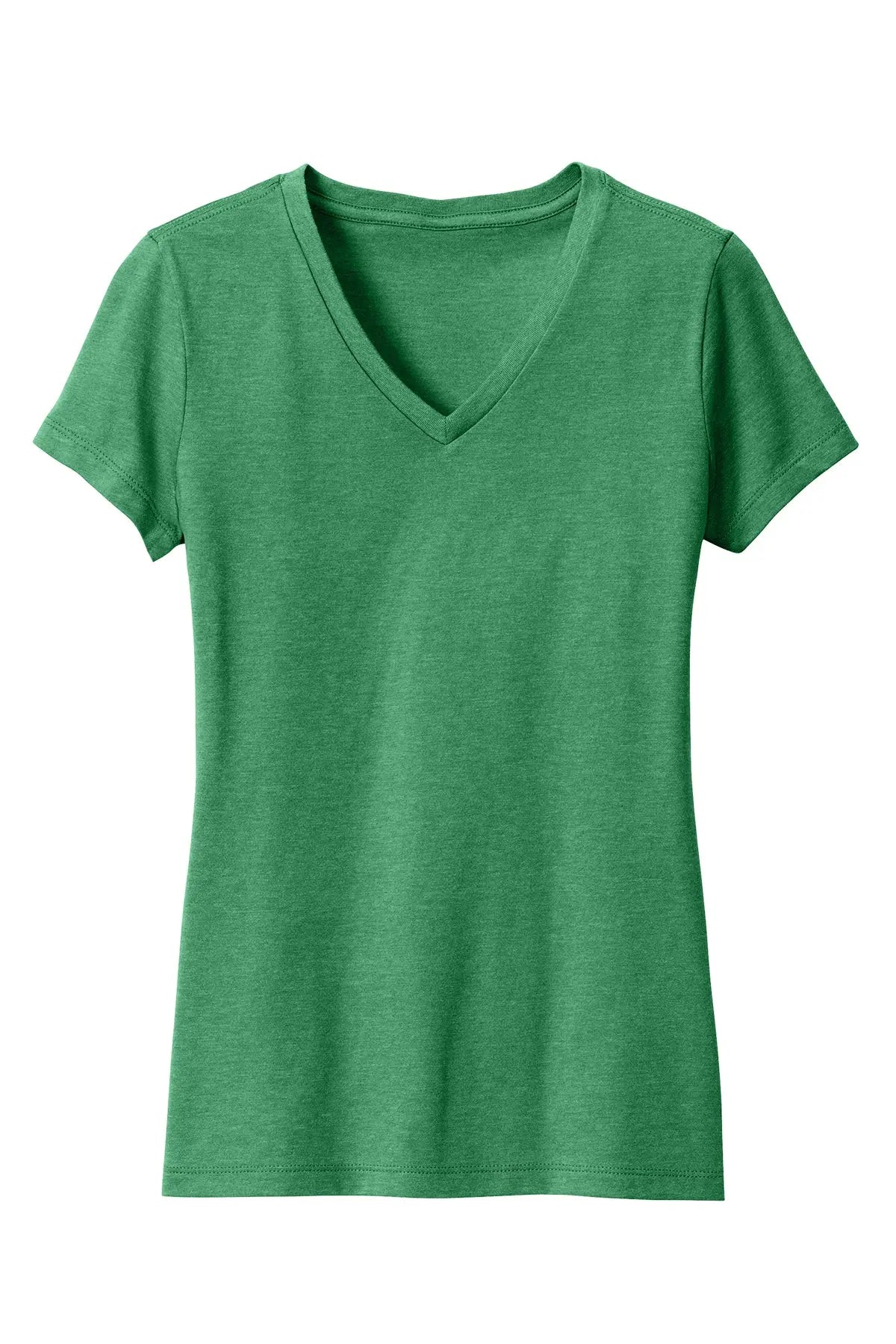 District® Women’s Perfect Blend® CVC V-Neck Tee #DM1190L