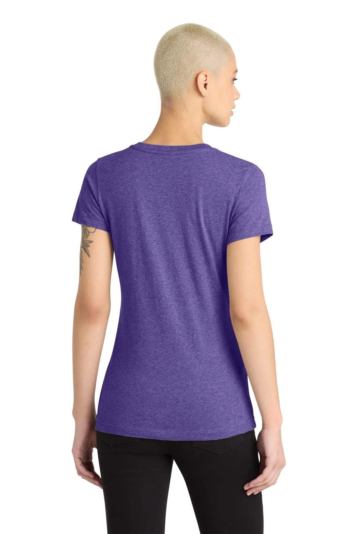 District® Women’s Perfect Blend® CVC V-Neck Tee #DM1190L