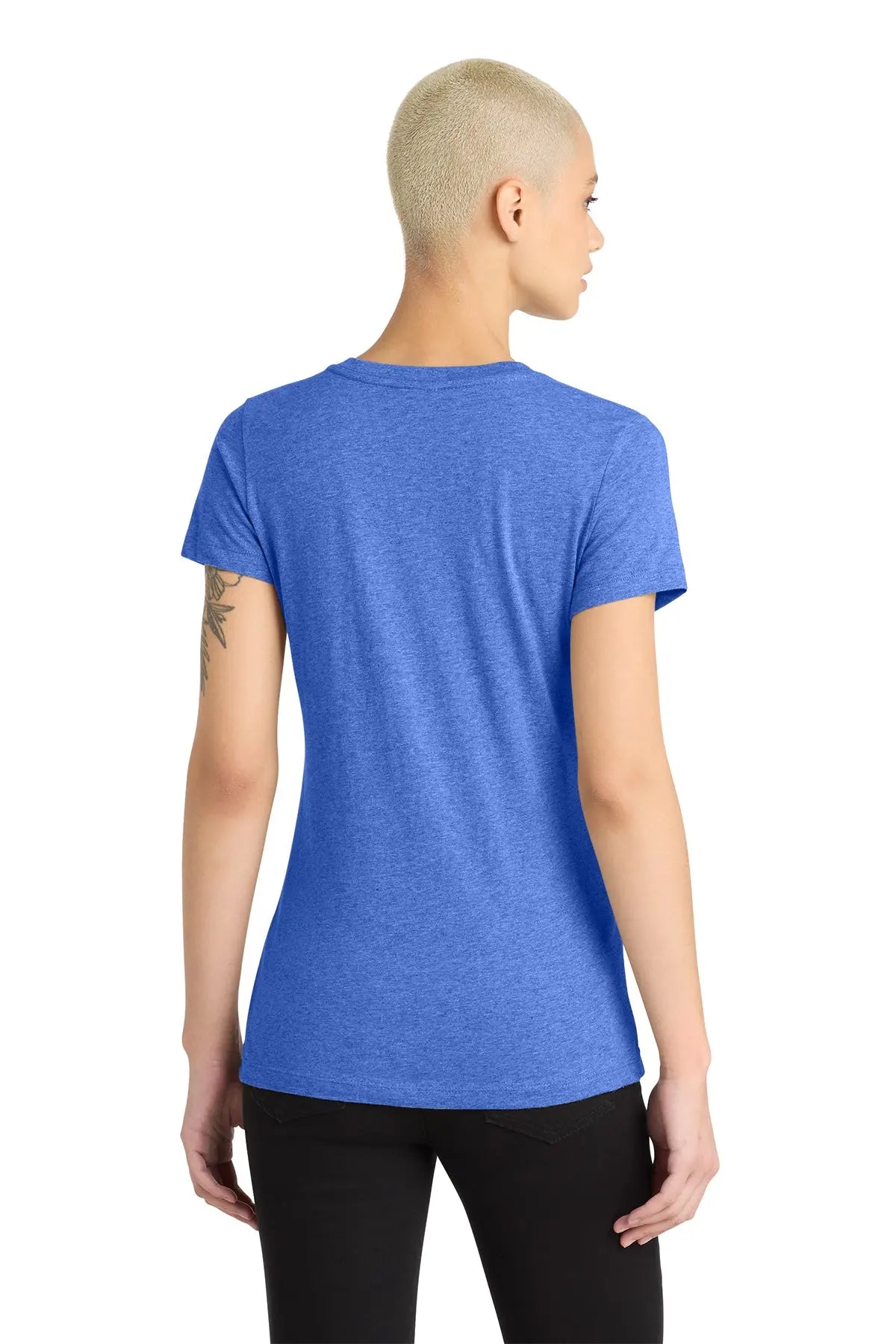 District® Women’s Perfect Blend® CVC V-Neck Tee #DM1190L