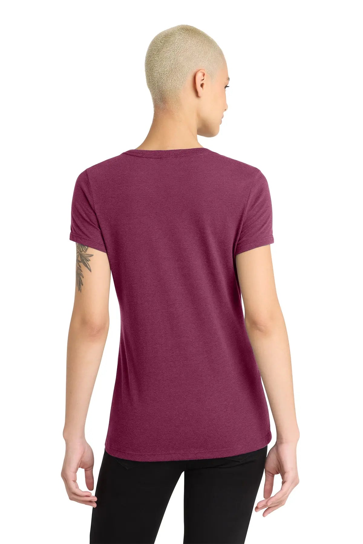 District® Women’s Perfect Blend® CVC V-Neck Tee #DM1190L