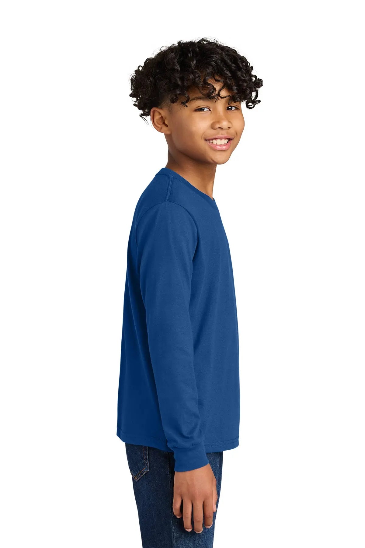Next Level Apparel® Youth Cotton Long Sleeve Tee #NL3311