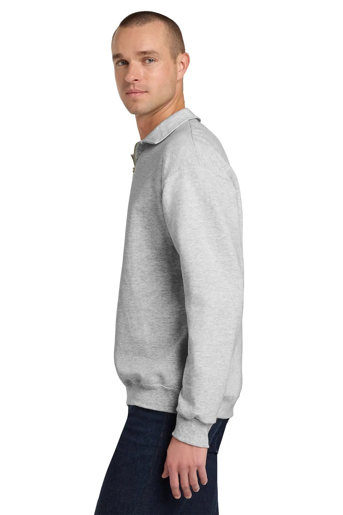 Jerzees® Super Sweats® NuBlend® 1/4-Zip Sweatshirt with Cadet Collar #4528M Game Over Merch