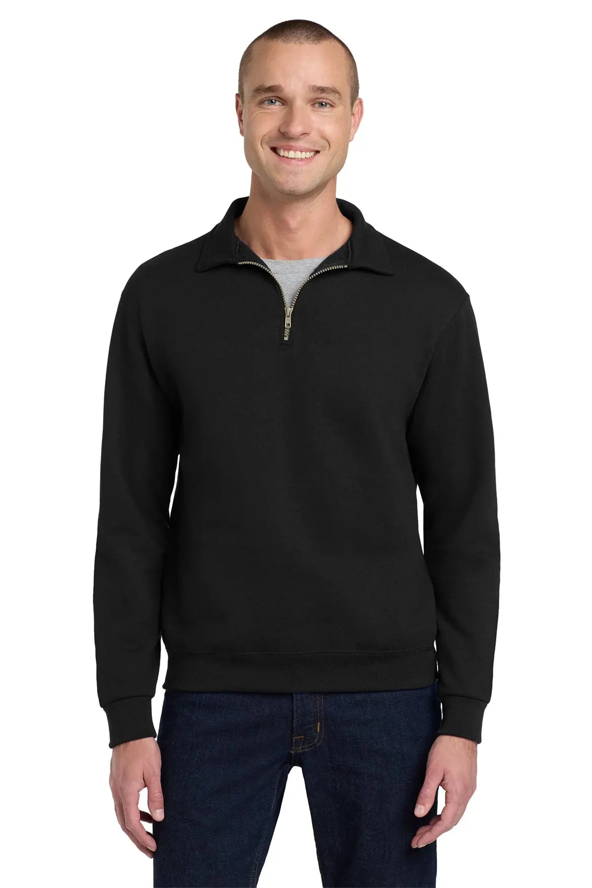 Jerzees® Super Sweats® NuBlend® 1/4-Zip Sweatshirt with Cadet Collar #4528M Game Over Merch