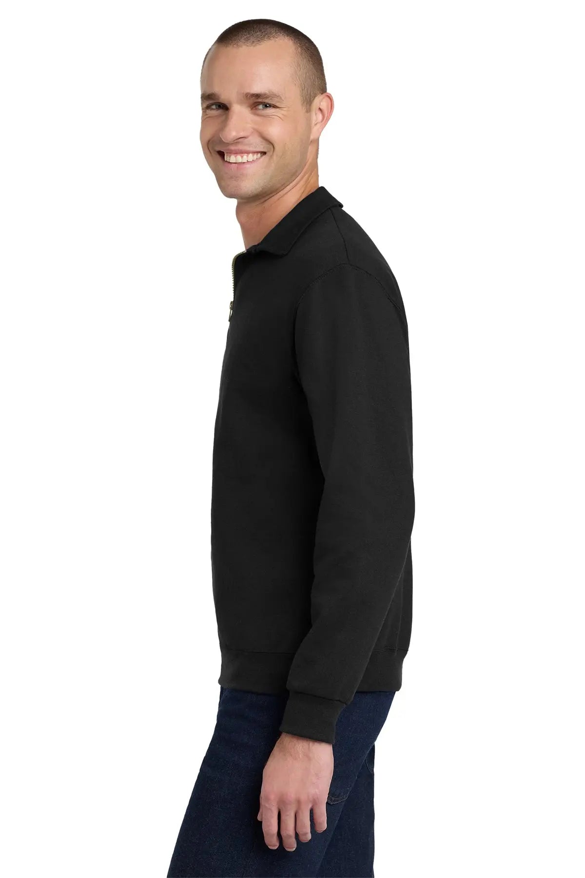 Jerzees® Super Sweats® NuBlend® 1/4-Zip Sweatshirt with Cadet Collar #4528M Game Over Merch