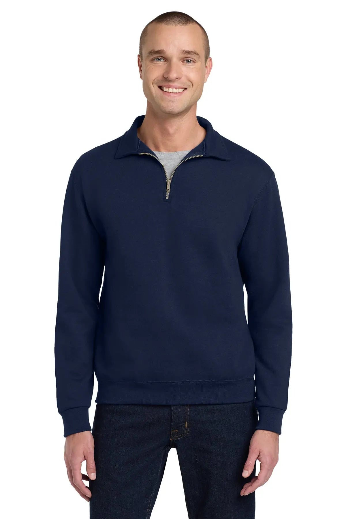Jerzees® Super Sweats® NuBlend® 1/4-Zip Sweatshirt with Cadet Collar #4528M Game Over Merch