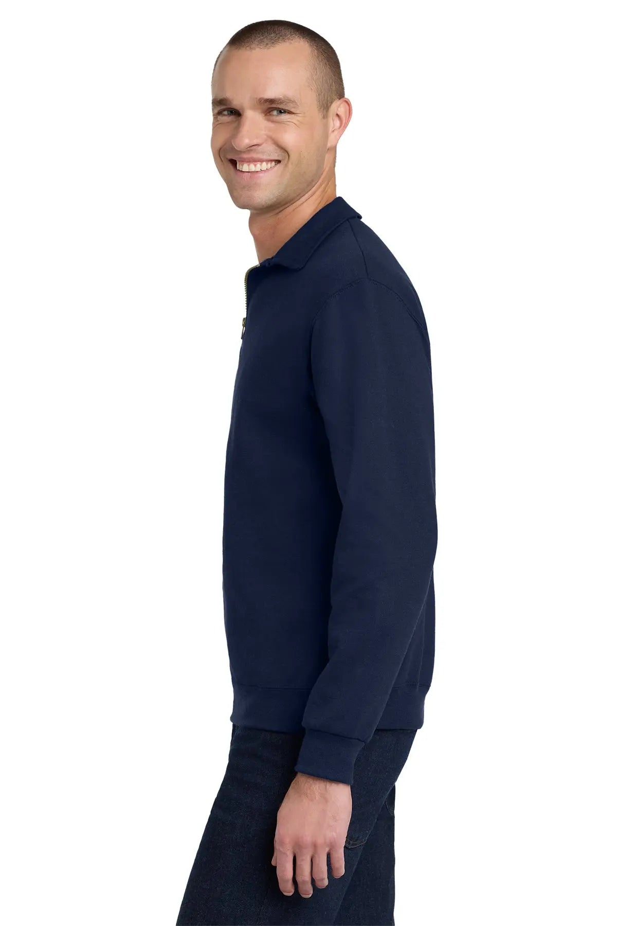 Jerzees® Super Sweats® NuBlend® 1/4-Zip Sweatshirt with Cadet Collar #4528M Game Over Merch