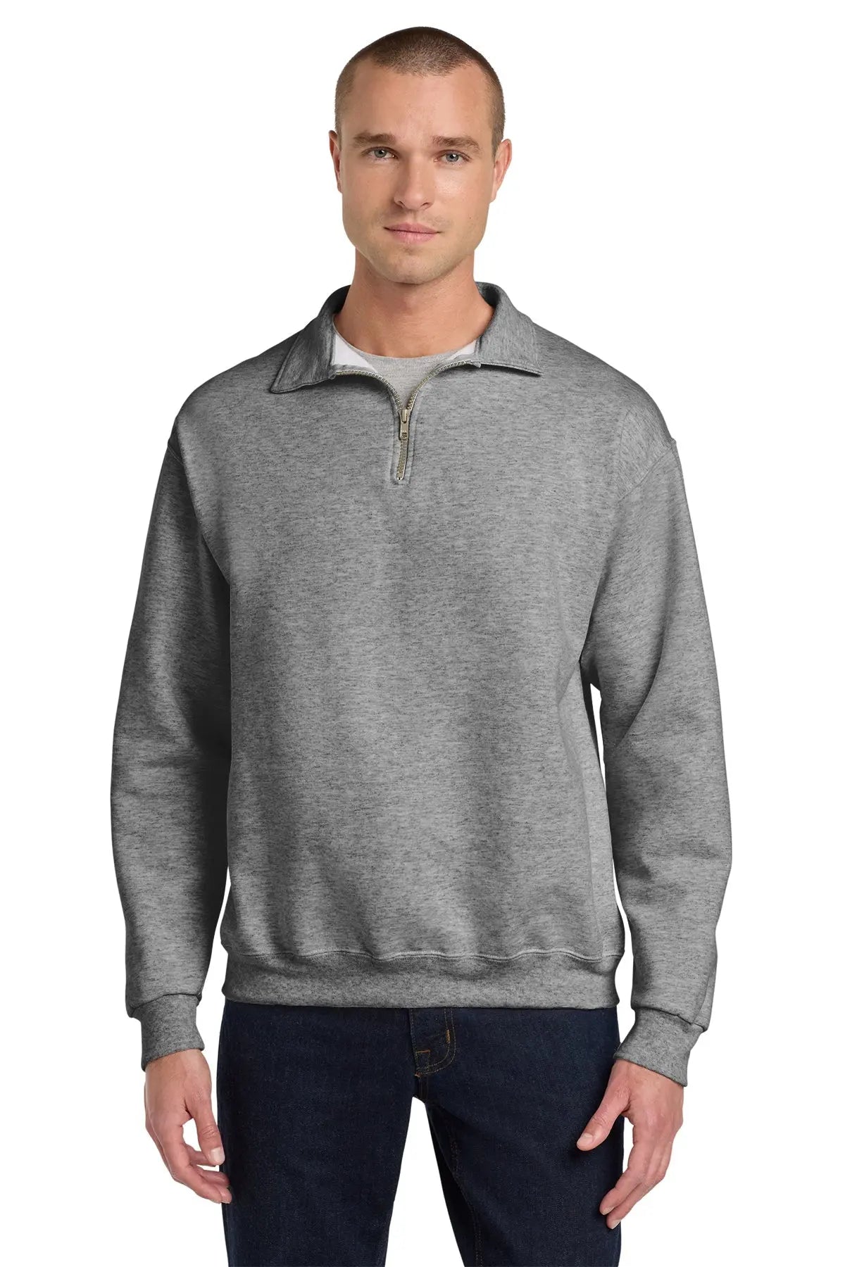 Jerzees® Super Sweats® NuBlend® 1/4-Zip Sweatshirt with Cadet Collar #4528M Game Over Merch