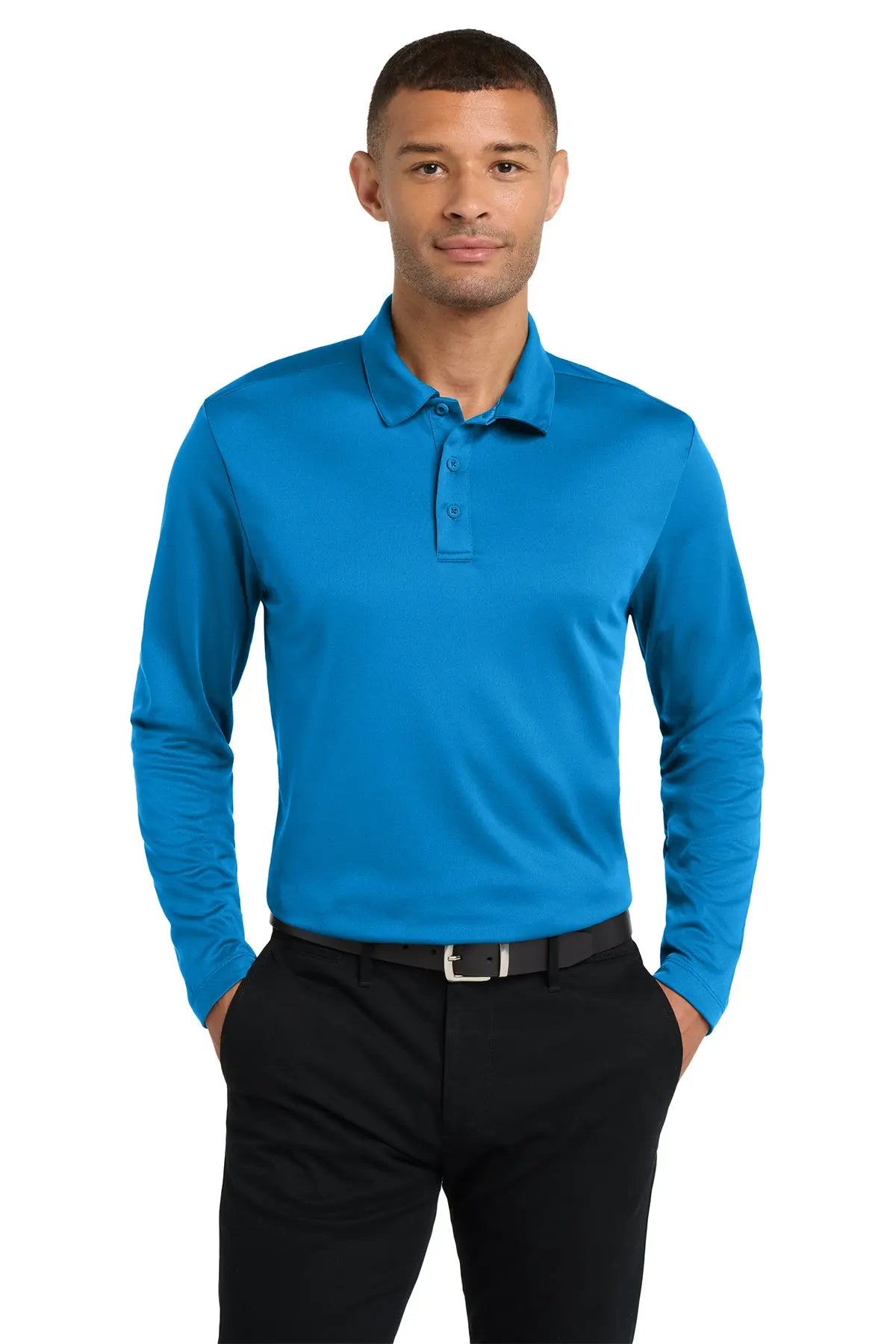 Port Authority® Silk Touch™ Performance Long Sleeve Polo #K540LSGame Over Merch
