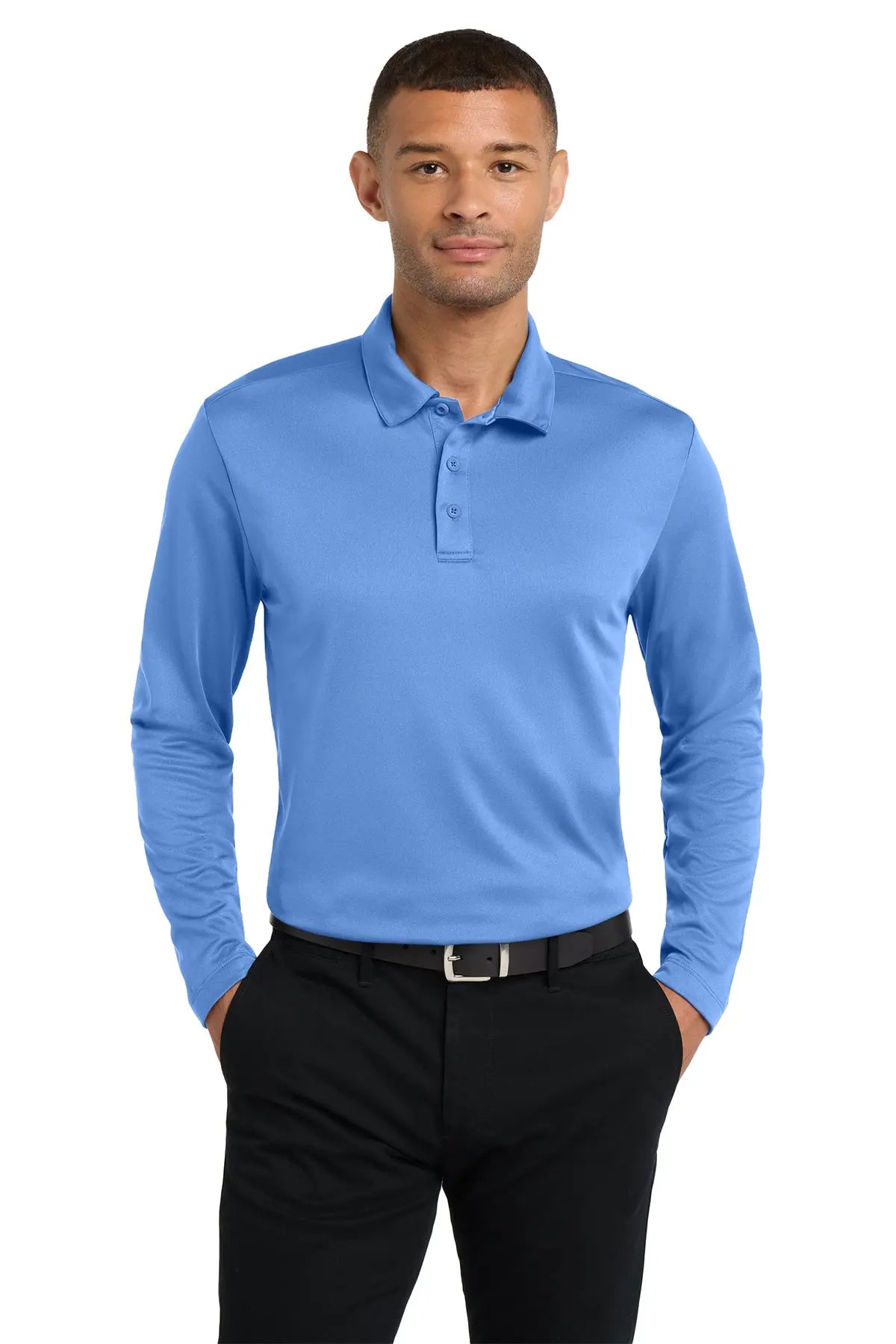 Port Authority® Silk Touch™ Performance Long Sleeve Polo #K540LSGame Over Merch