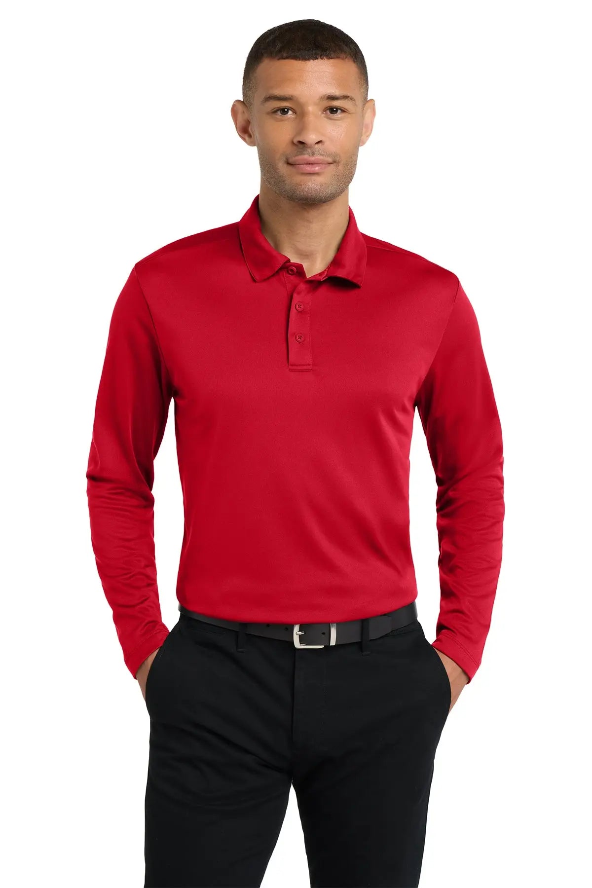 Port Authority® Silk Touch™ Performance Long Sleeve Polo #K540LSGame Over Merch