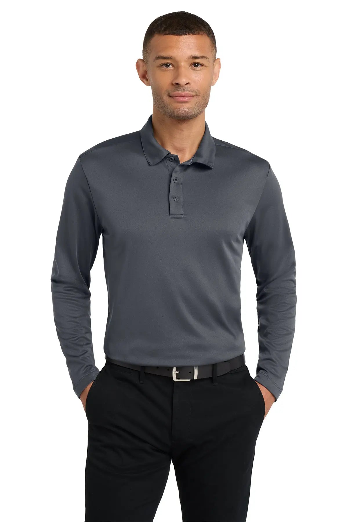 Port Authority® Silk Touch™ Performance Long Sleeve Polo #K540LSGame Over Merch