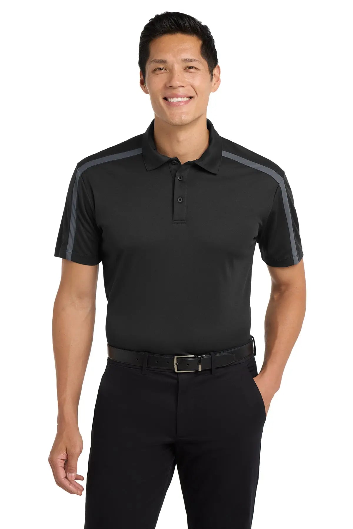 Port Authority® Silk Touch™ Performance Colorblock Stripe Polo #K547Game Over Merch