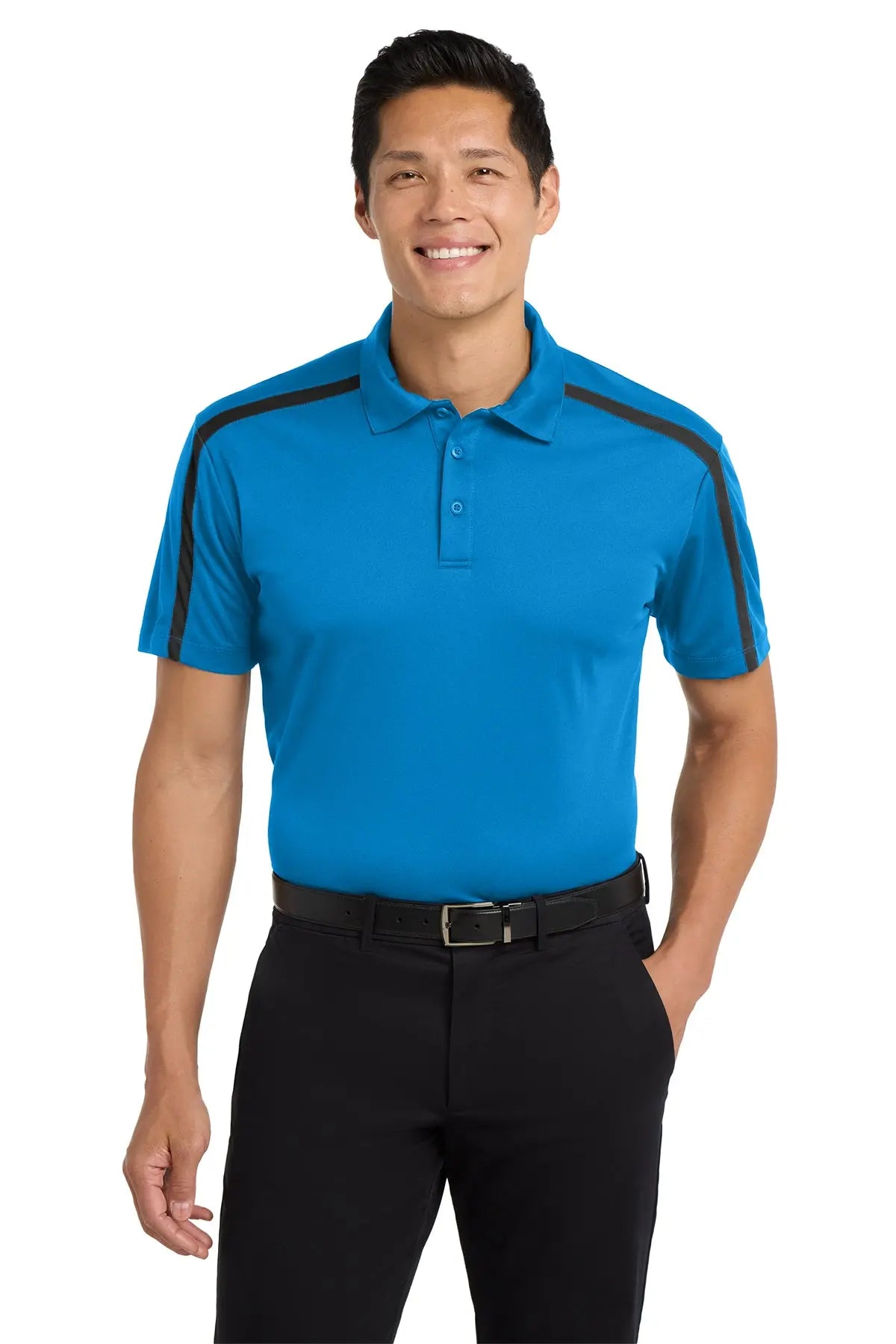 Port Authority® Silk Touch™ Performance Colorblock Stripe Polo #K547Game Over Merch