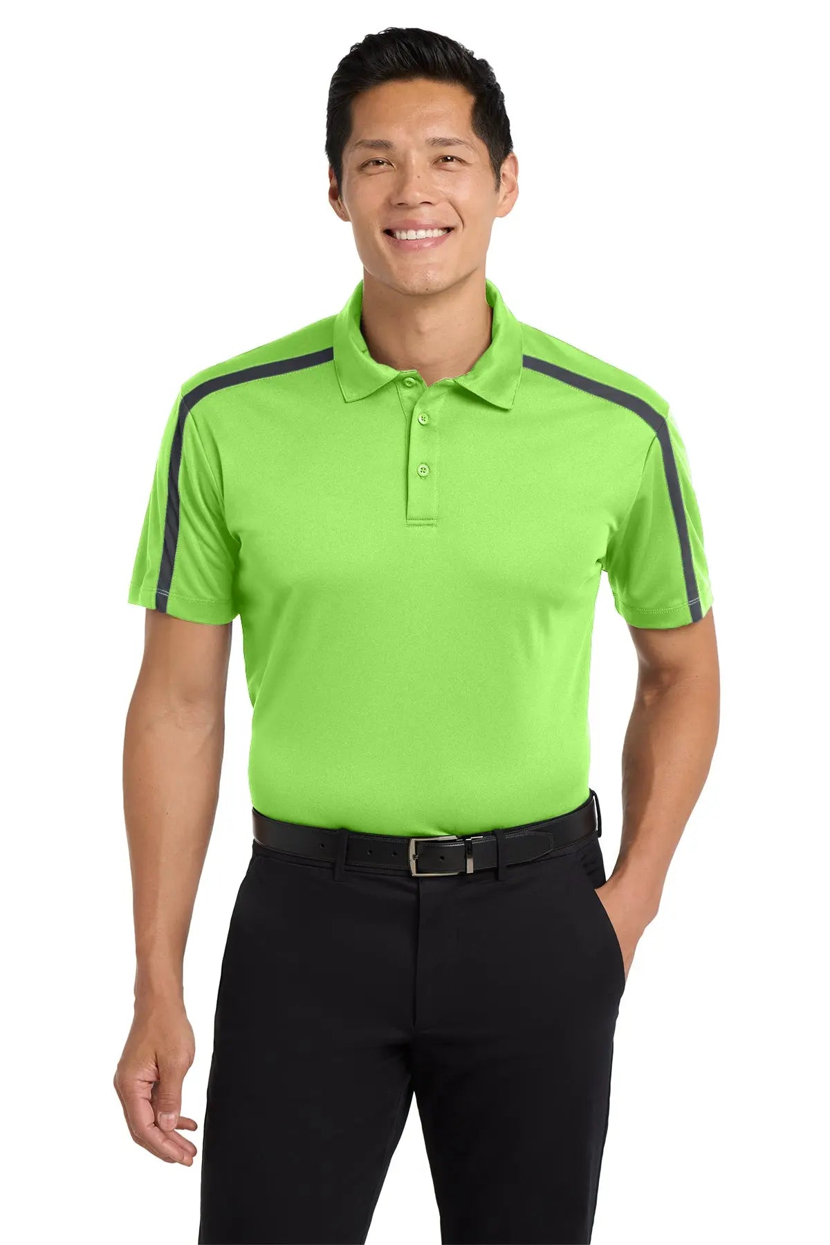 Port Authority® Silk Touch™ Performance Colorblock Stripe Polo #K547Game Over Merch