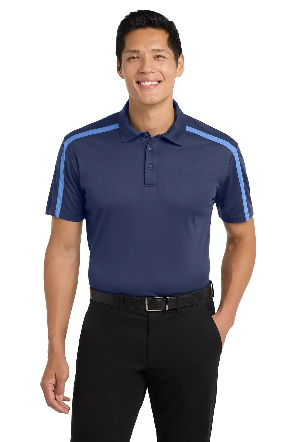 Port Authority® Silk Touch™ Performance Colorblock Stripe Polo #K547Game Over Merch