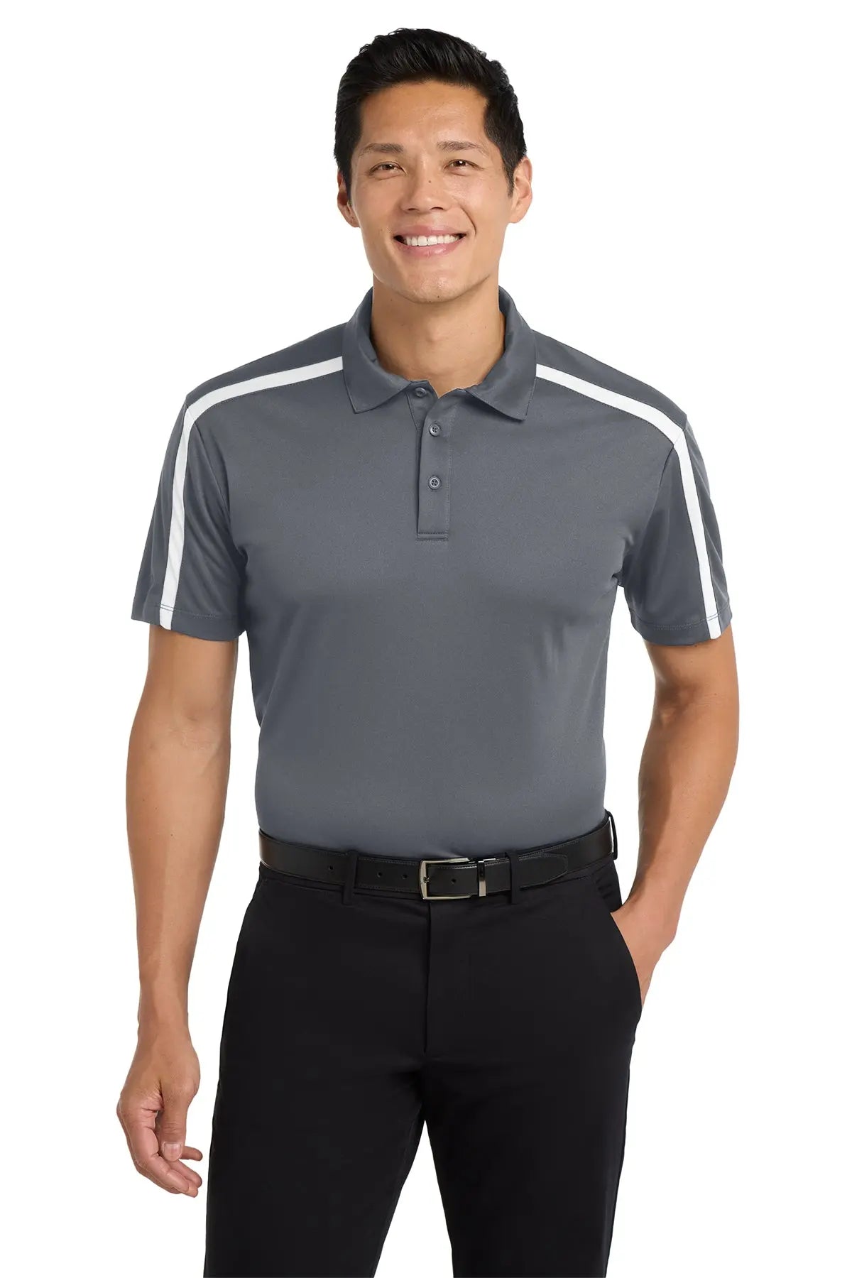 Port Authority® Silk Touch™ Performance Colorblock Stripe Polo #K547Game Over Merch