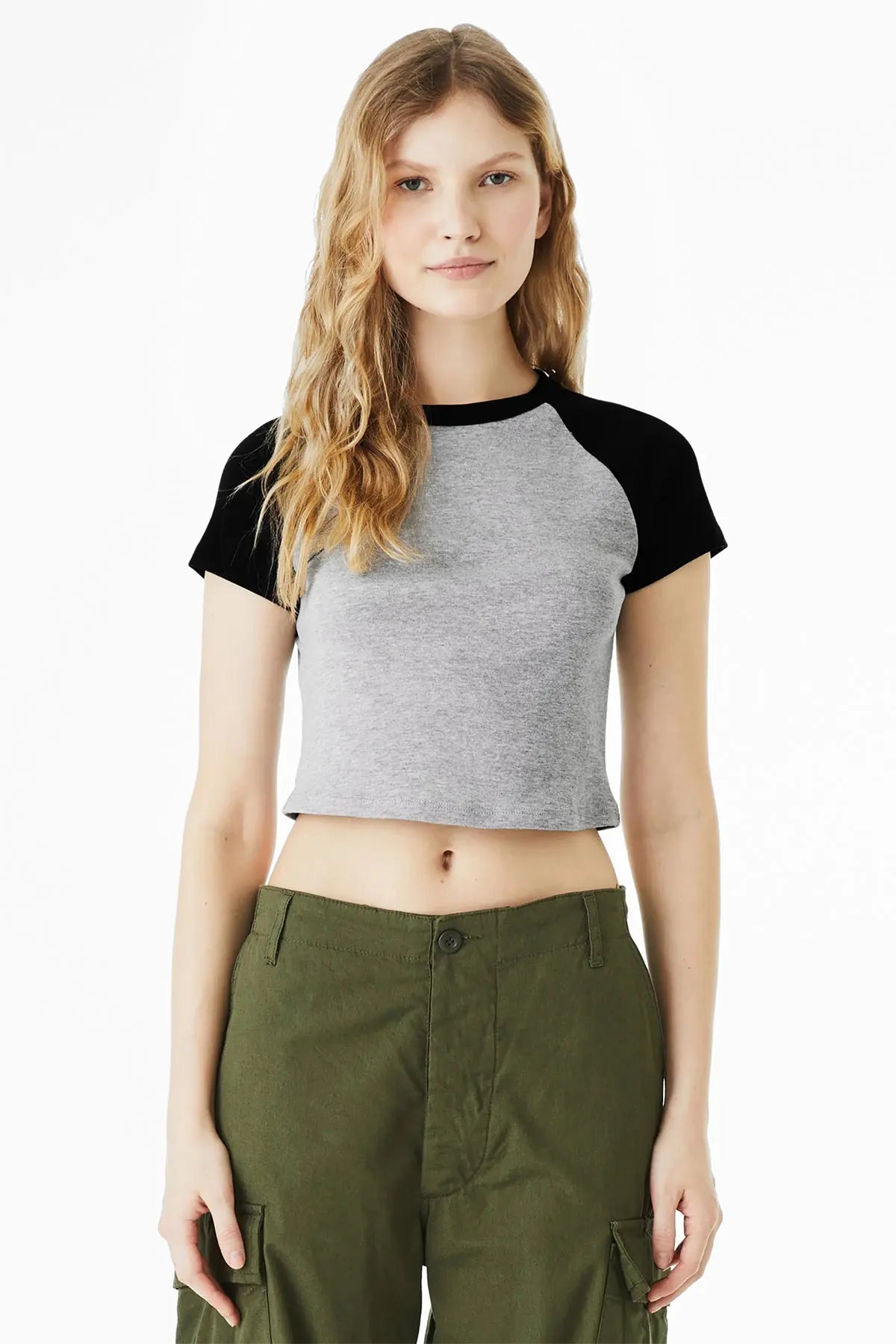 BELLA+CANVAS® Women’s Micro Rib Raglan Baby Tee #BC1201