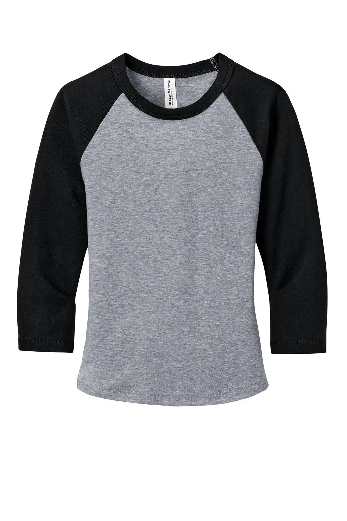 BELLA+CANVAS® Women’s Micro Rib 3/4 Raglan Baby Tee #BC1200