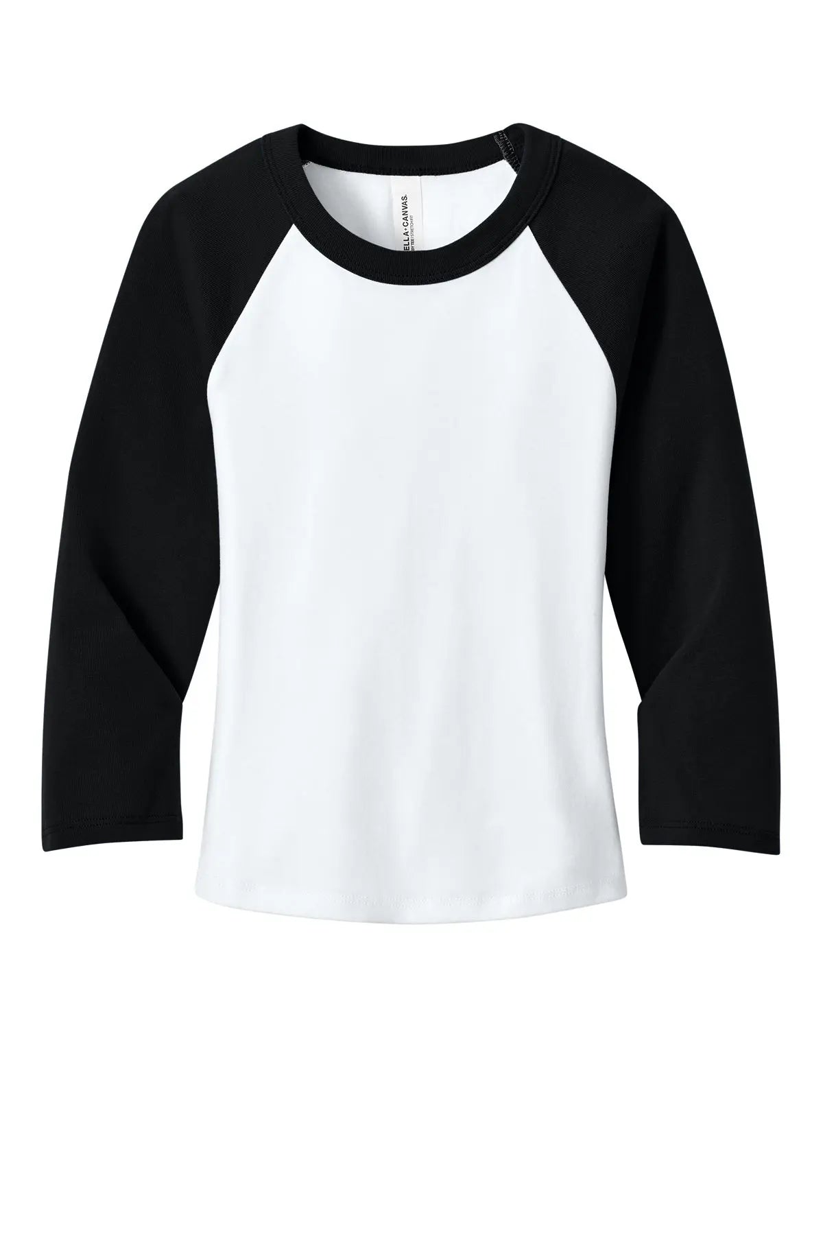 BELLA+CANVAS® Women’s Micro Rib 3/4 Raglan Baby Tee #BC1200