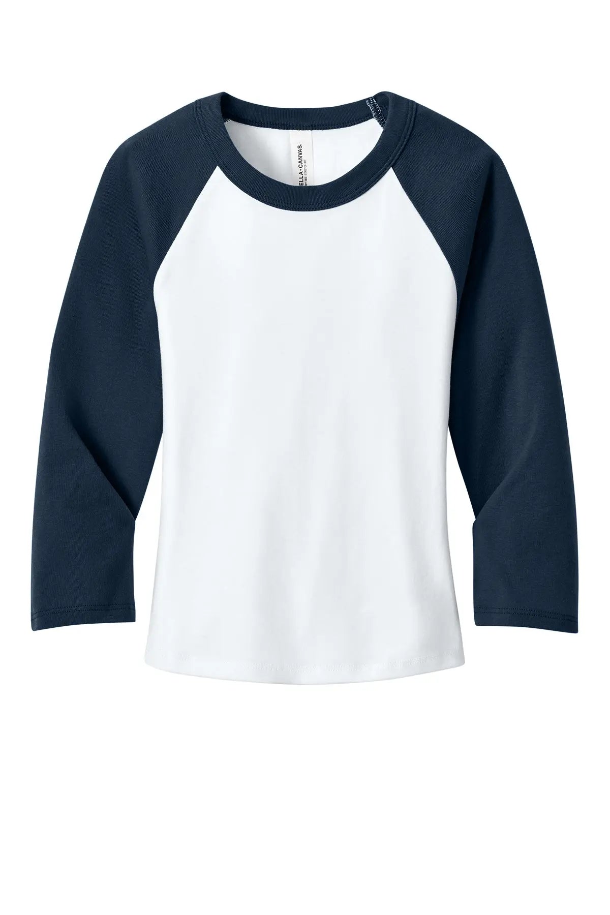 BELLA+CANVAS® Women’s Micro Rib 3/4 Raglan Baby Tee #BC1200