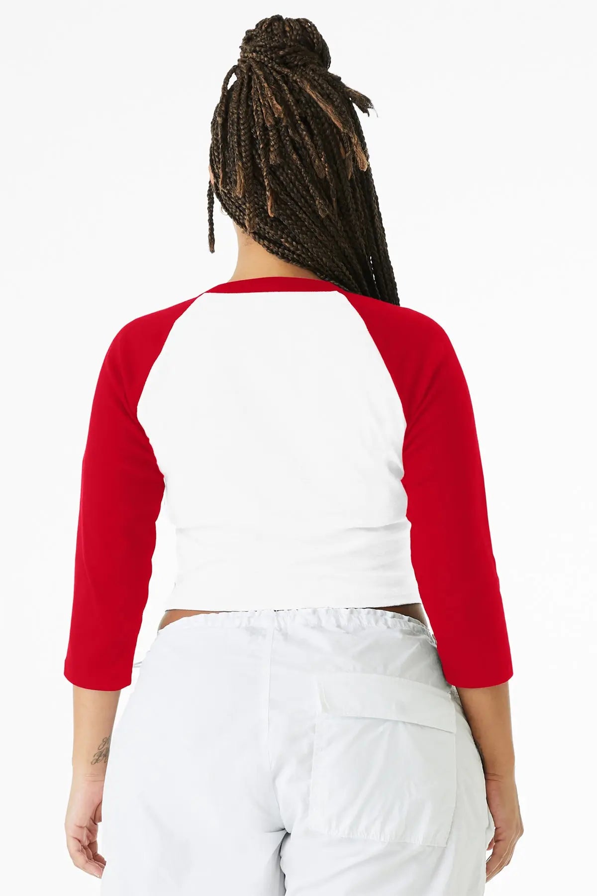 BELLA+CANVAS® Women’s Micro Rib 3/4 Raglan Baby Tee #BC1200
