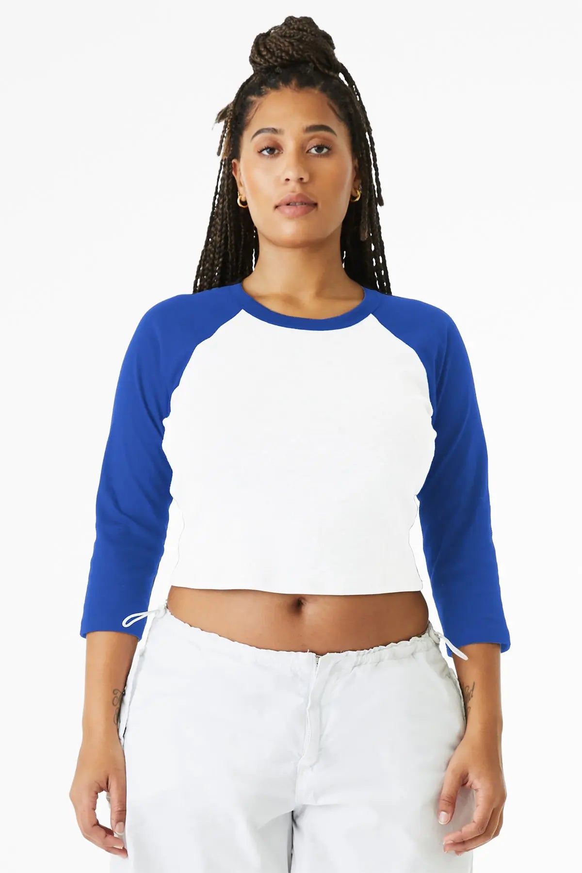 BELLA+CANVAS® Women’s Micro Rib 3/4 Raglan Baby Tee #BC1200