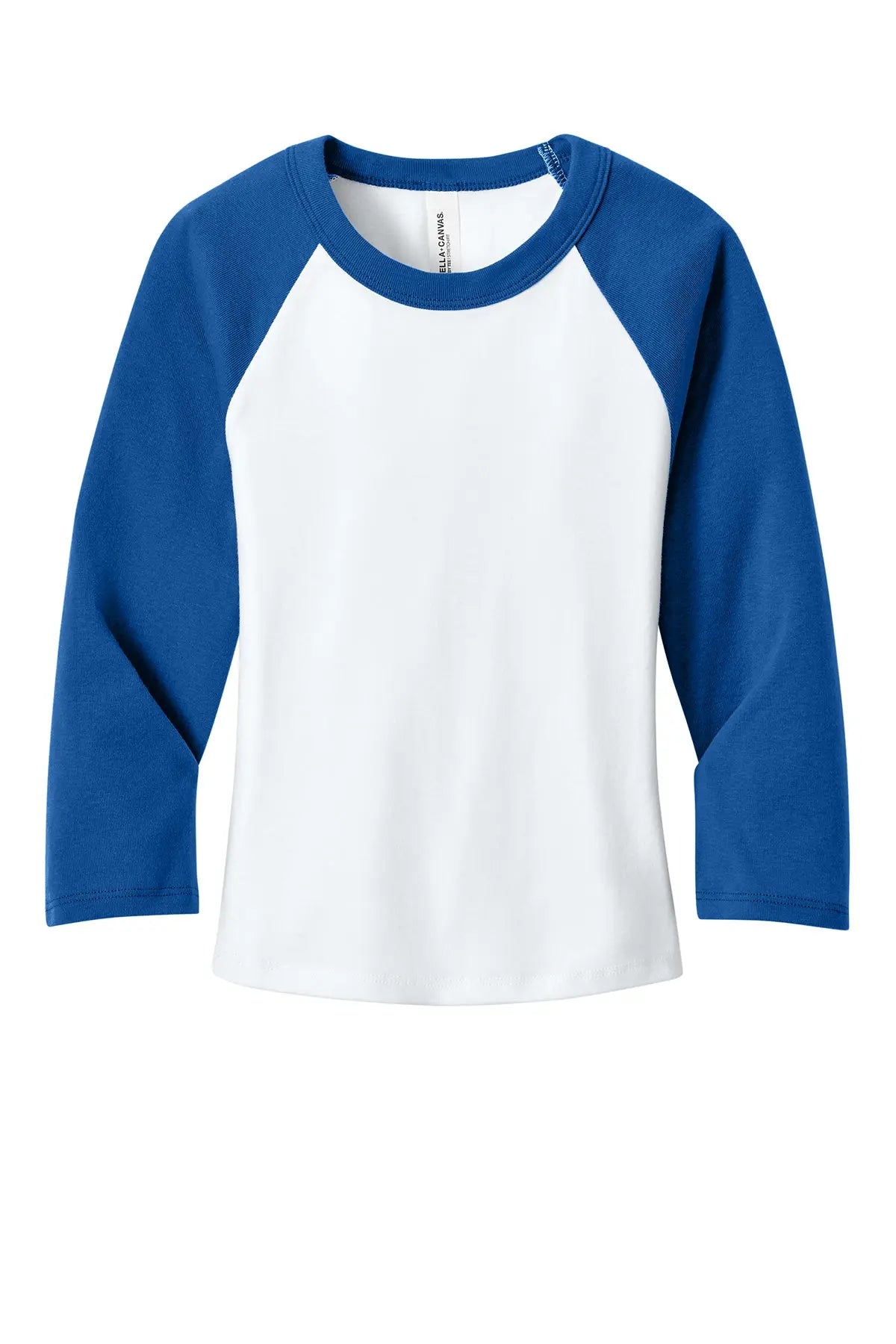 BELLA+CANVAS® Women’s Micro Rib 3/4 Raglan Baby Tee #BC1200