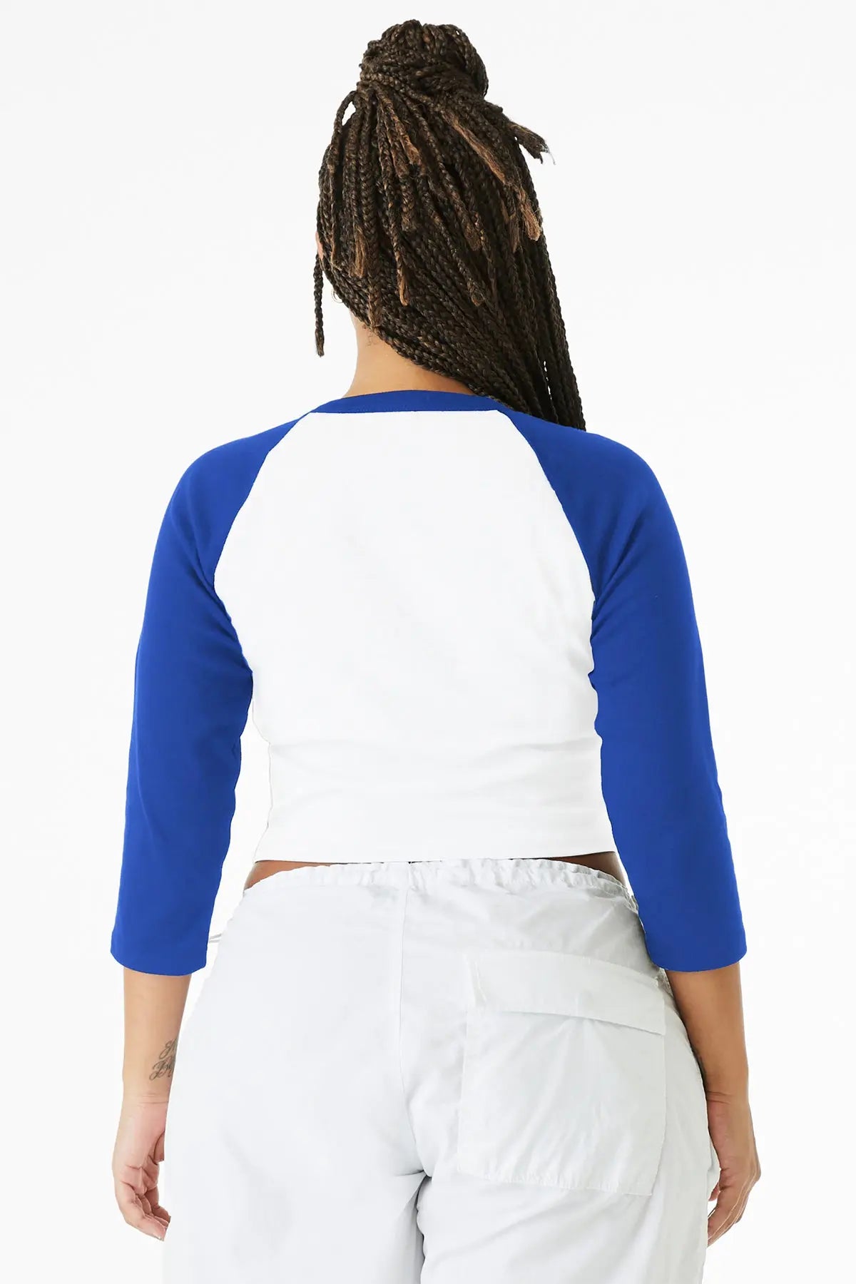 BELLA+CANVAS® Women’s Micro Rib 3/4 Raglan Baby Tee #BC1200
