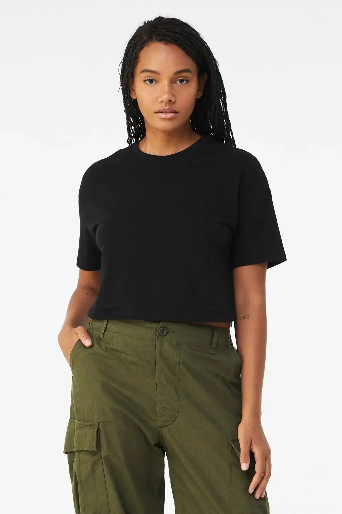 BELLA+CANVAS® Women’s Jersey Crop Tee #BC6482 Game Over Merch