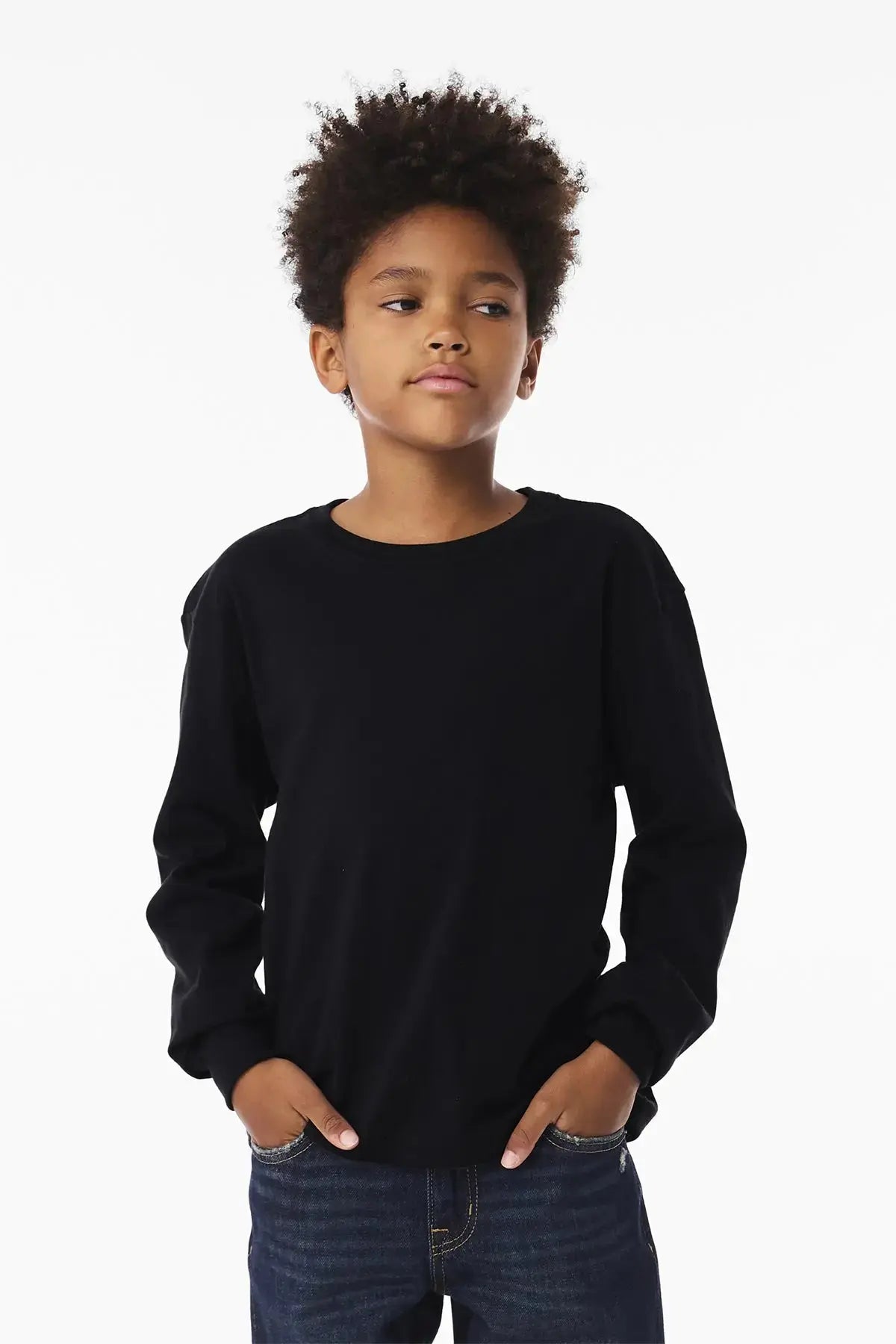 BELLA+CANVAS® Youth 6-Ounce Heavyweight Long Sleeve Tee #BC3511Y Game Over Merch