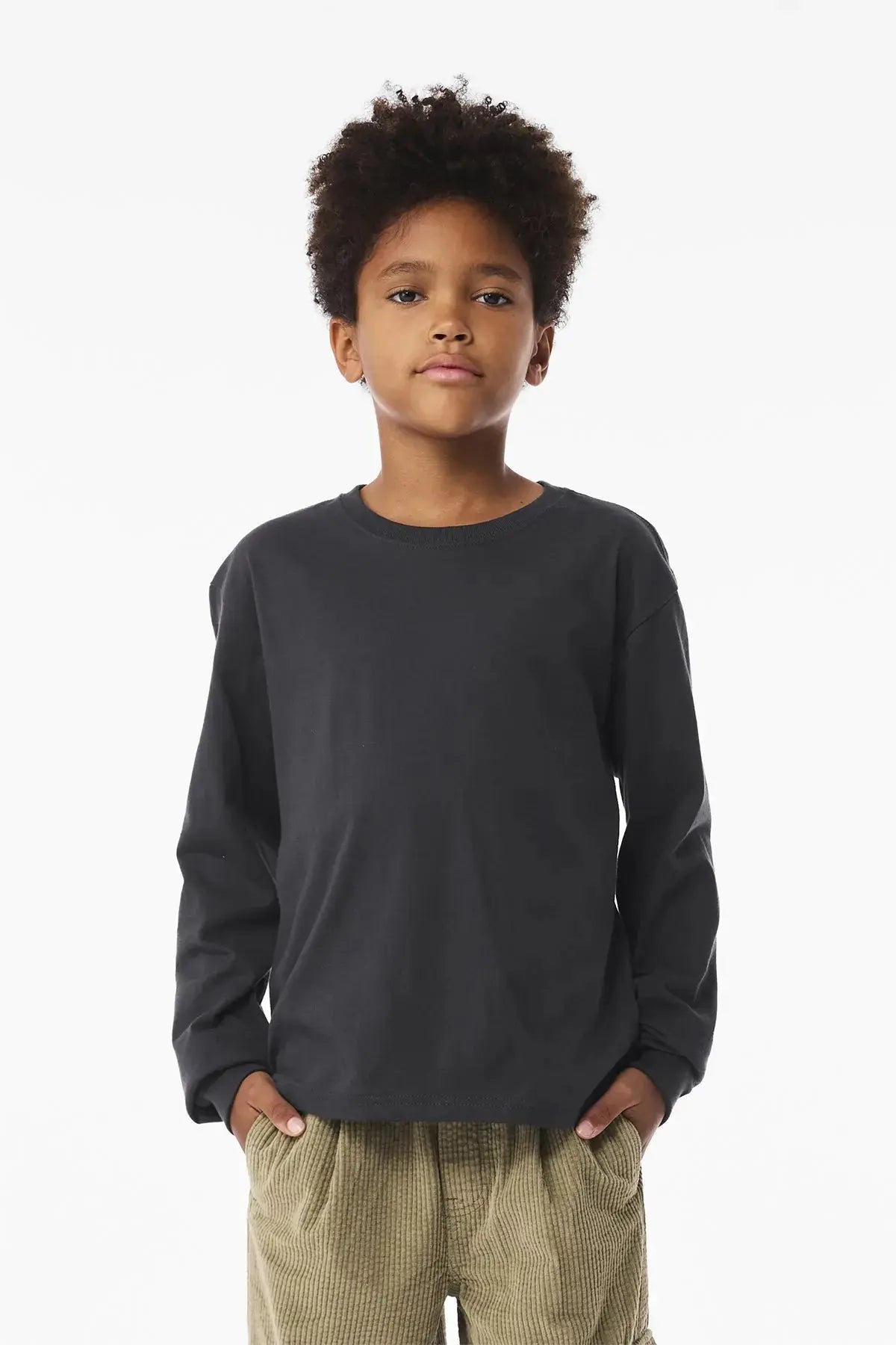 BELLA+CANVAS® Youth 6-Ounce Heavyweight Long Sleeve Tee #BC3511Y Game Over Merch