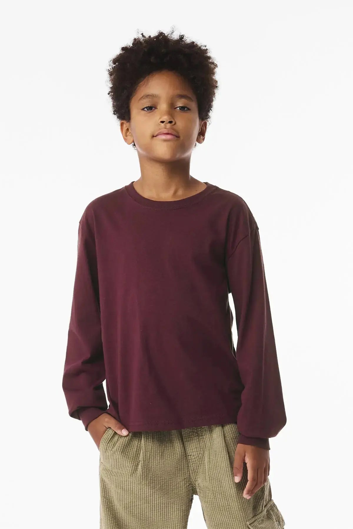 BELLA+CANVAS® Youth 6-Ounce Heavyweight Long Sleeve Tee #BC3511Y Game Over Merch