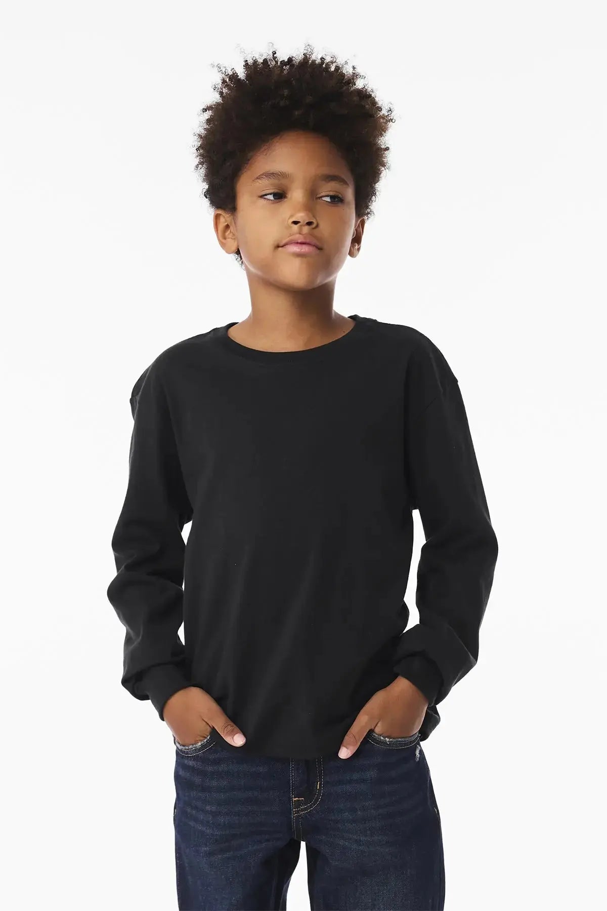 BELLA+CANVAS® Youth 6-Ounce Heavyweight Long Sleeve Tee #BC3511Y Game Over Merch