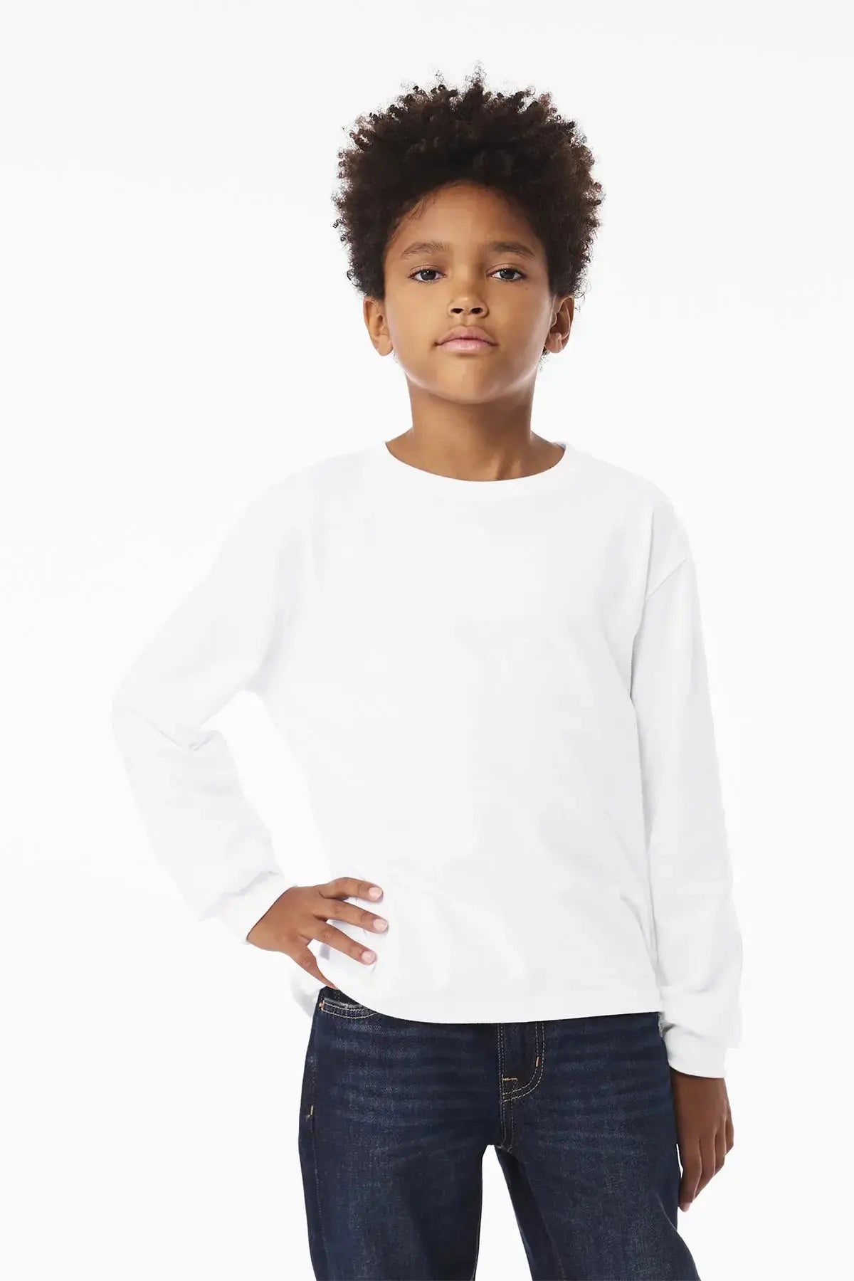 BELLA+CANVAS® Youth 6-Ounce Heavyweight Long Sleeve Tee #BC3511Y Game Over Merch