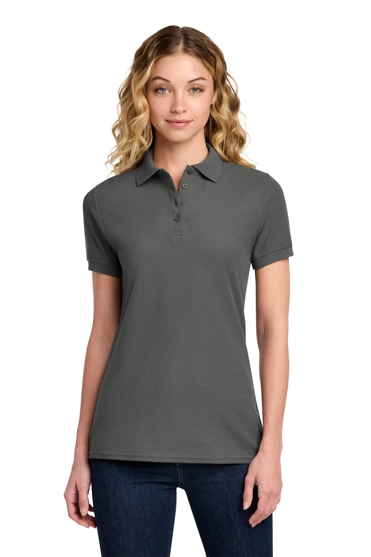 Port & Co™ Women's Core Blend Pique Polo #LKP155Game Over Merch