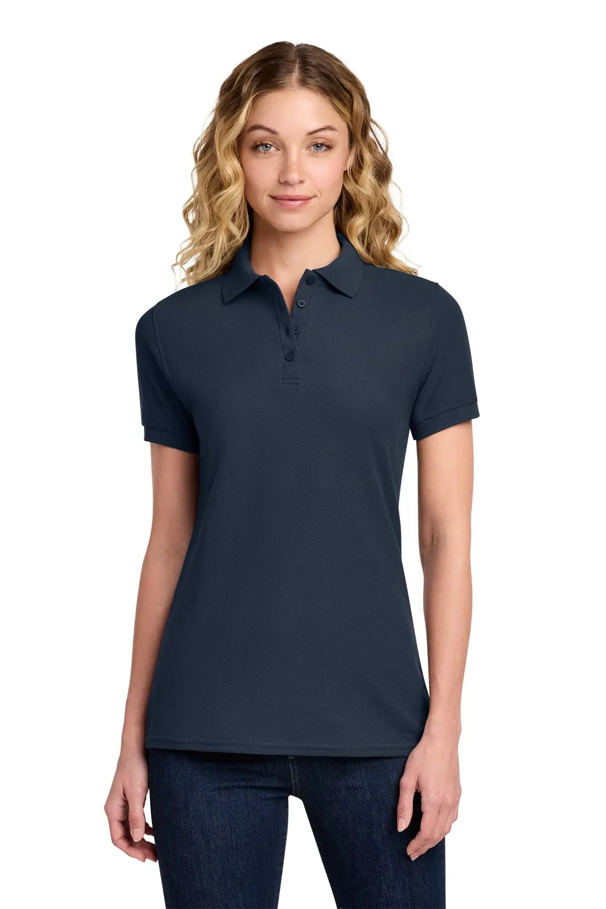 Port & Co™ Women's Core Blend Pique Polo #LKP155Game Over Merch